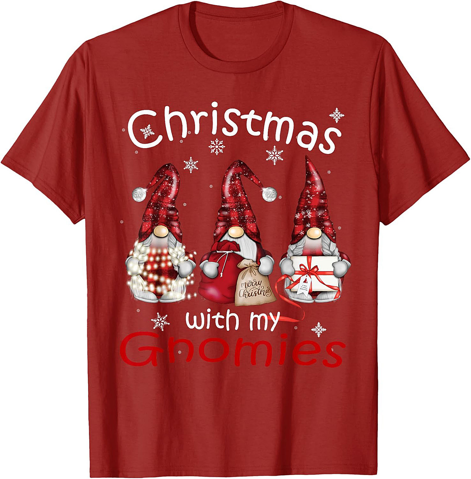 Funny Christmas Gnomes T-shirt Gnomies Graphic Tee