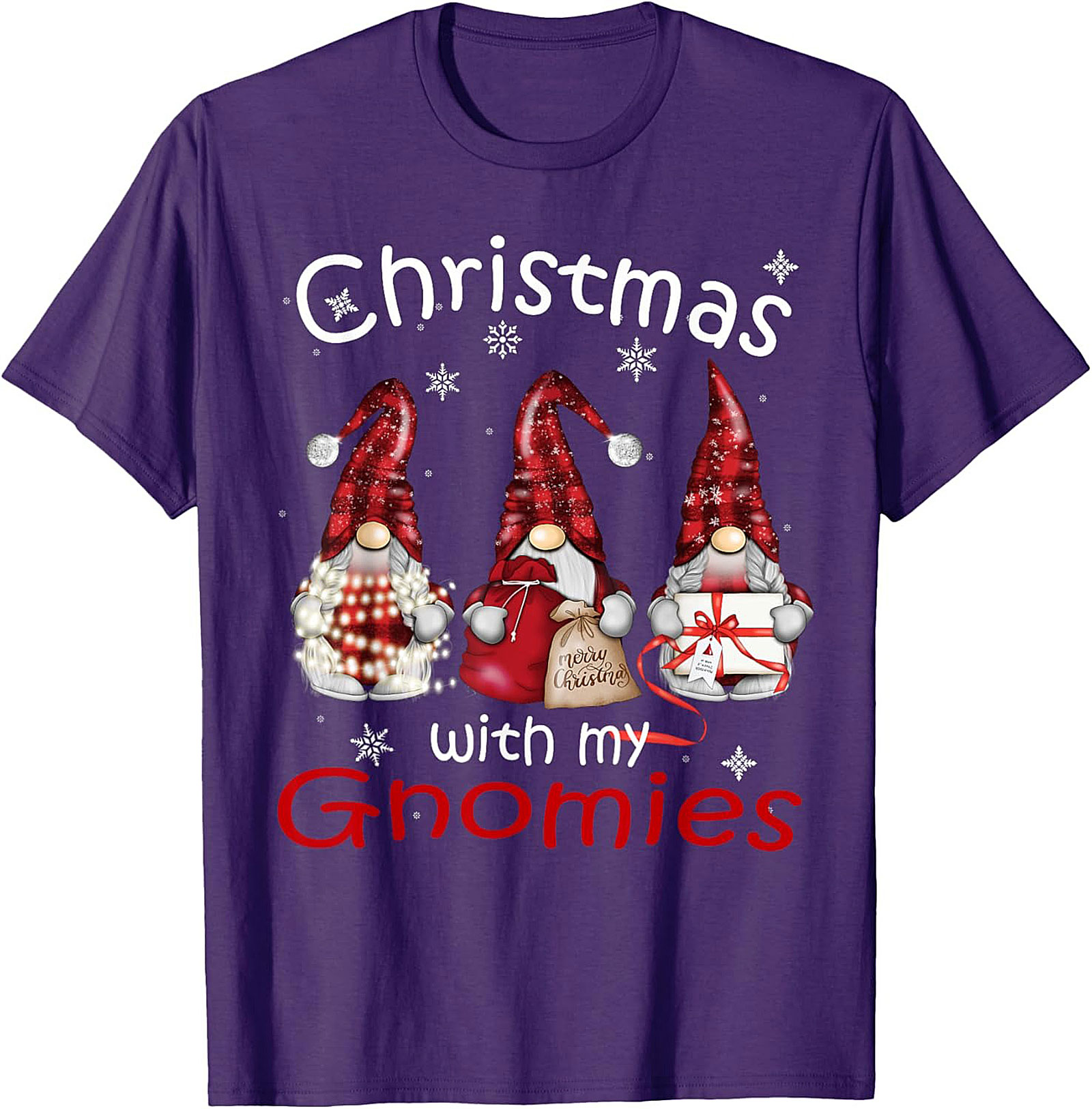 Funny Christmas Gnomes T-shirt Gnomies Graphic Tee