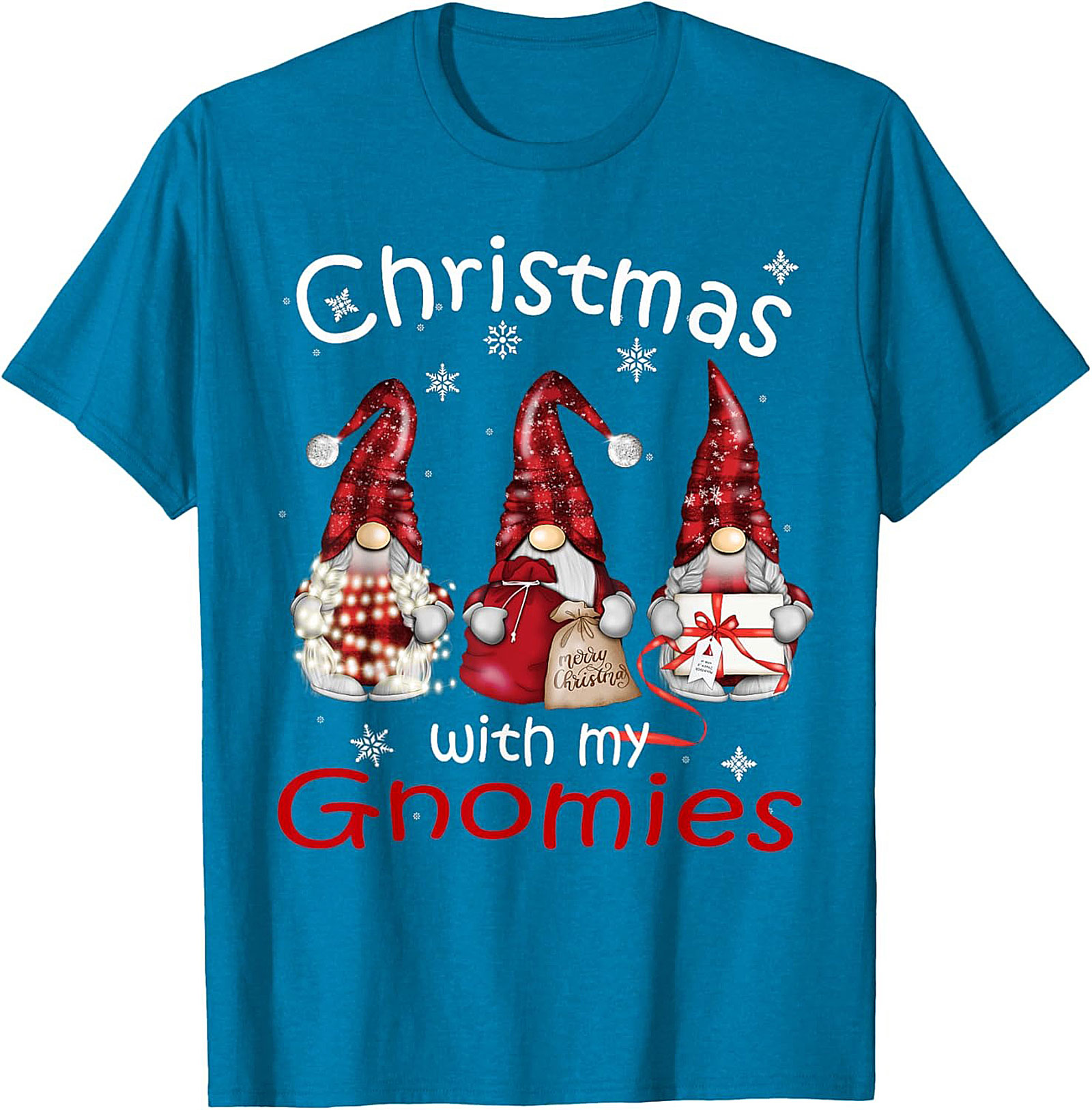 Funny Christmas Gnomes T-shirt Gnomies Graphic Tee