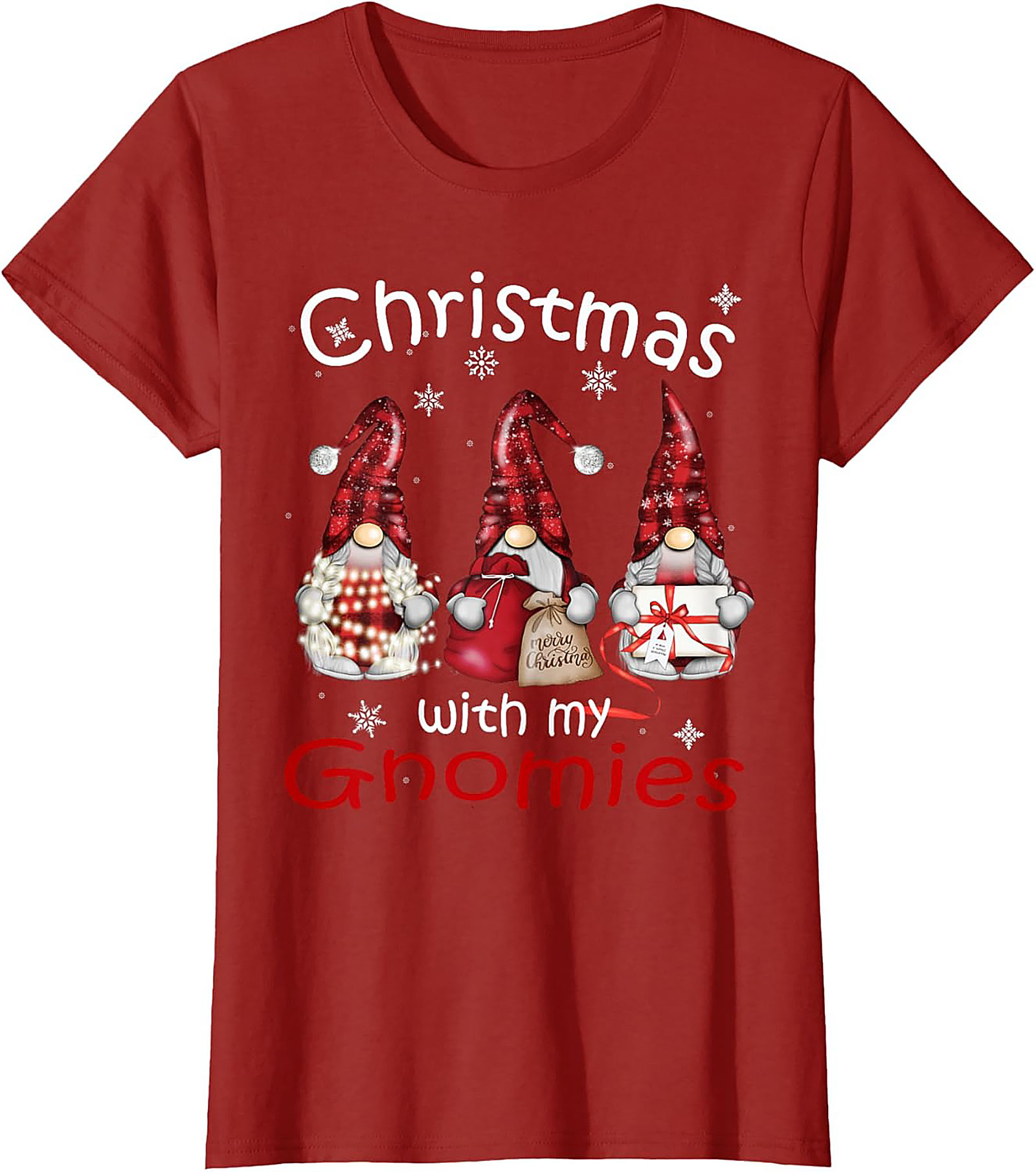 Funny Christmas Gnomes T-shirt Gnomies Graphic Tee