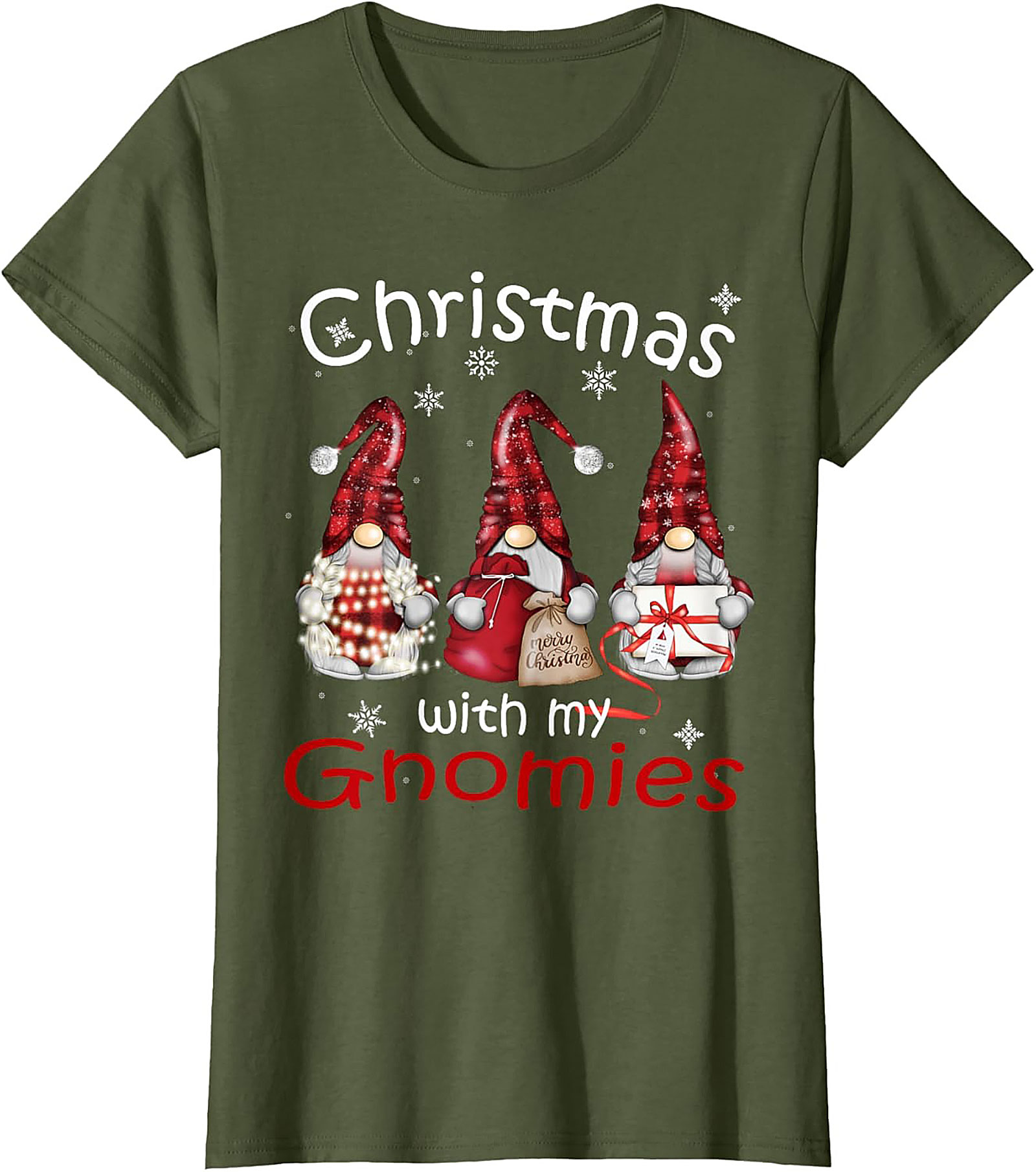 Funny Christmas Gnomes T-shirt Gnomies Graphic Tee