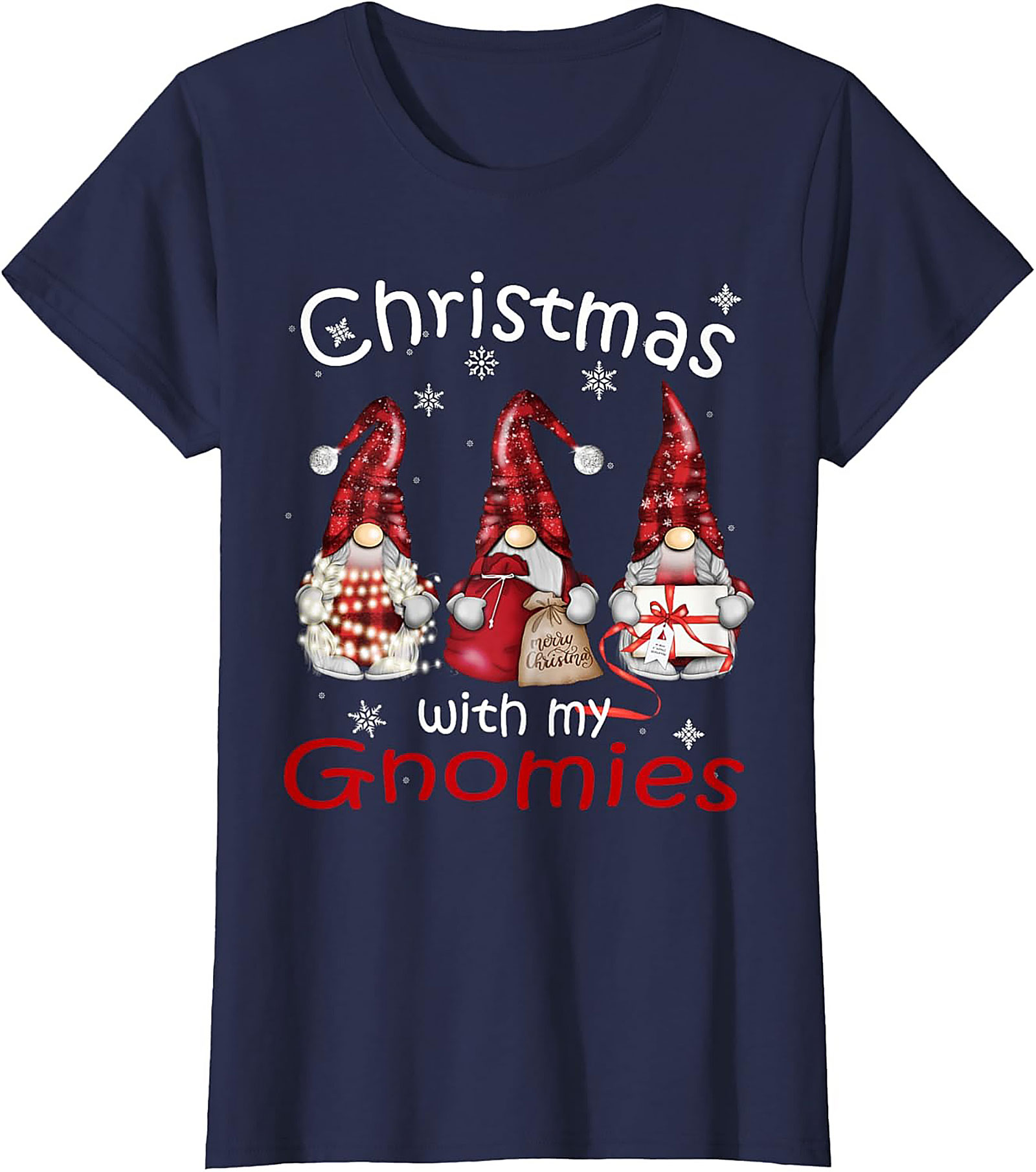 Funny Christmas Gnomes T-shirt Gnomies Graphic Tee