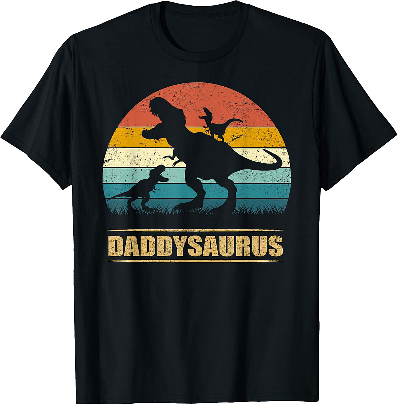 Daddysaurus T-shirt Funny Dinosaur Dad Graphic Tee
