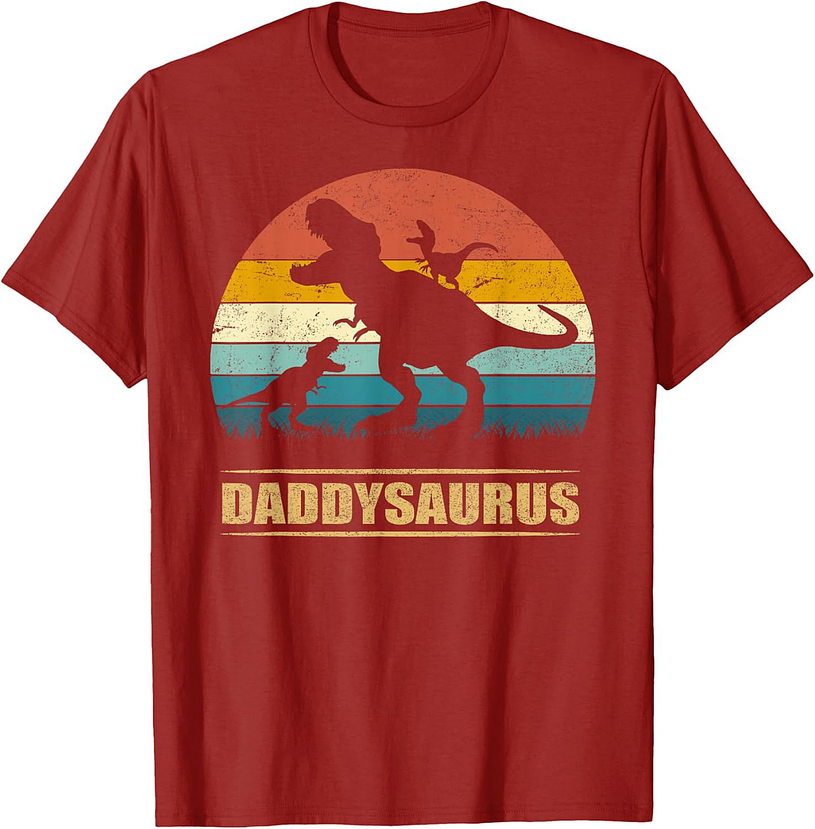 Daddysaurus T-shirt Funny Dinosaur Dad Graphic Tee