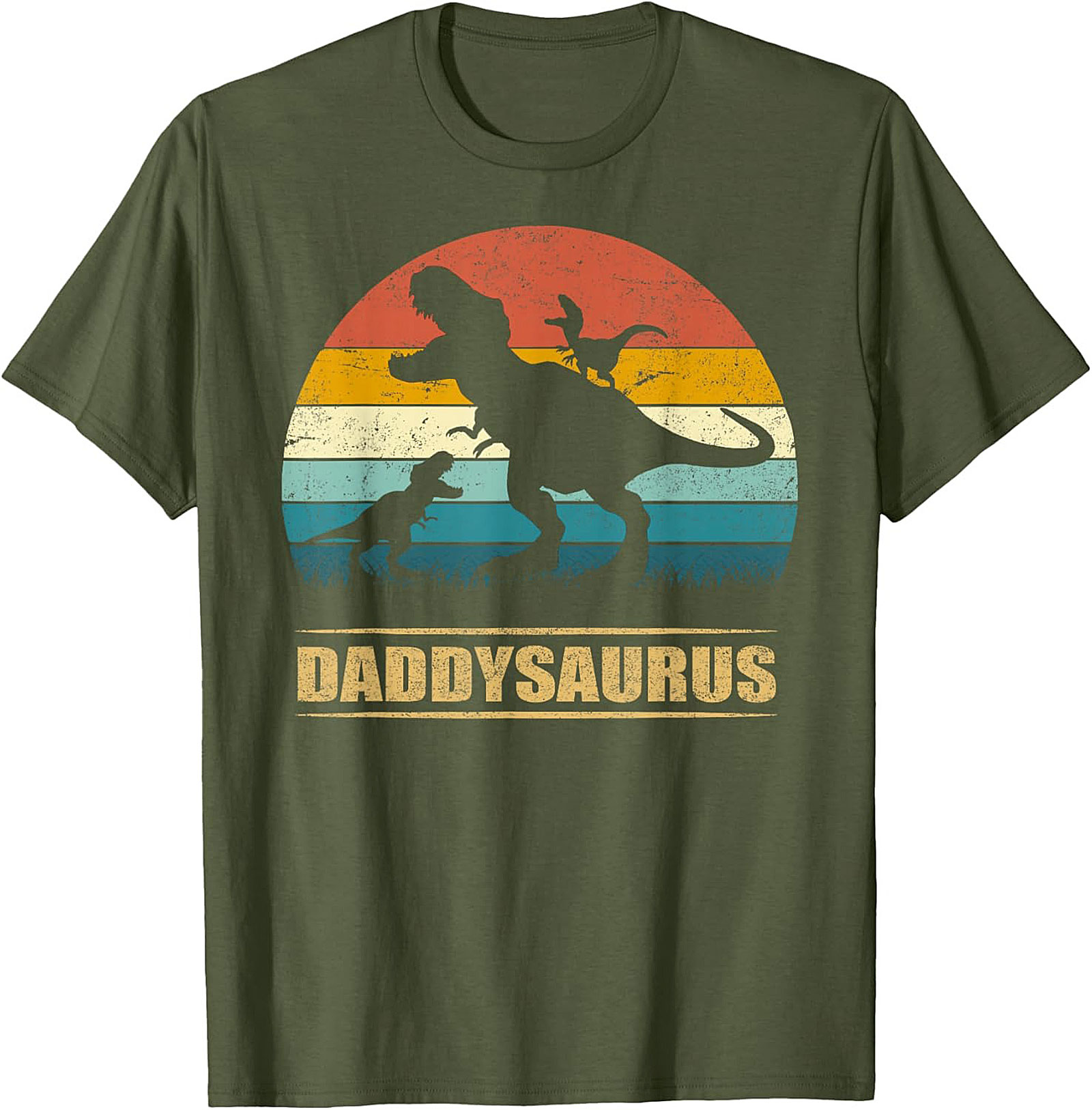 Daddysaurus T-shirt Funny Dinosaur Dad Graphic Tee