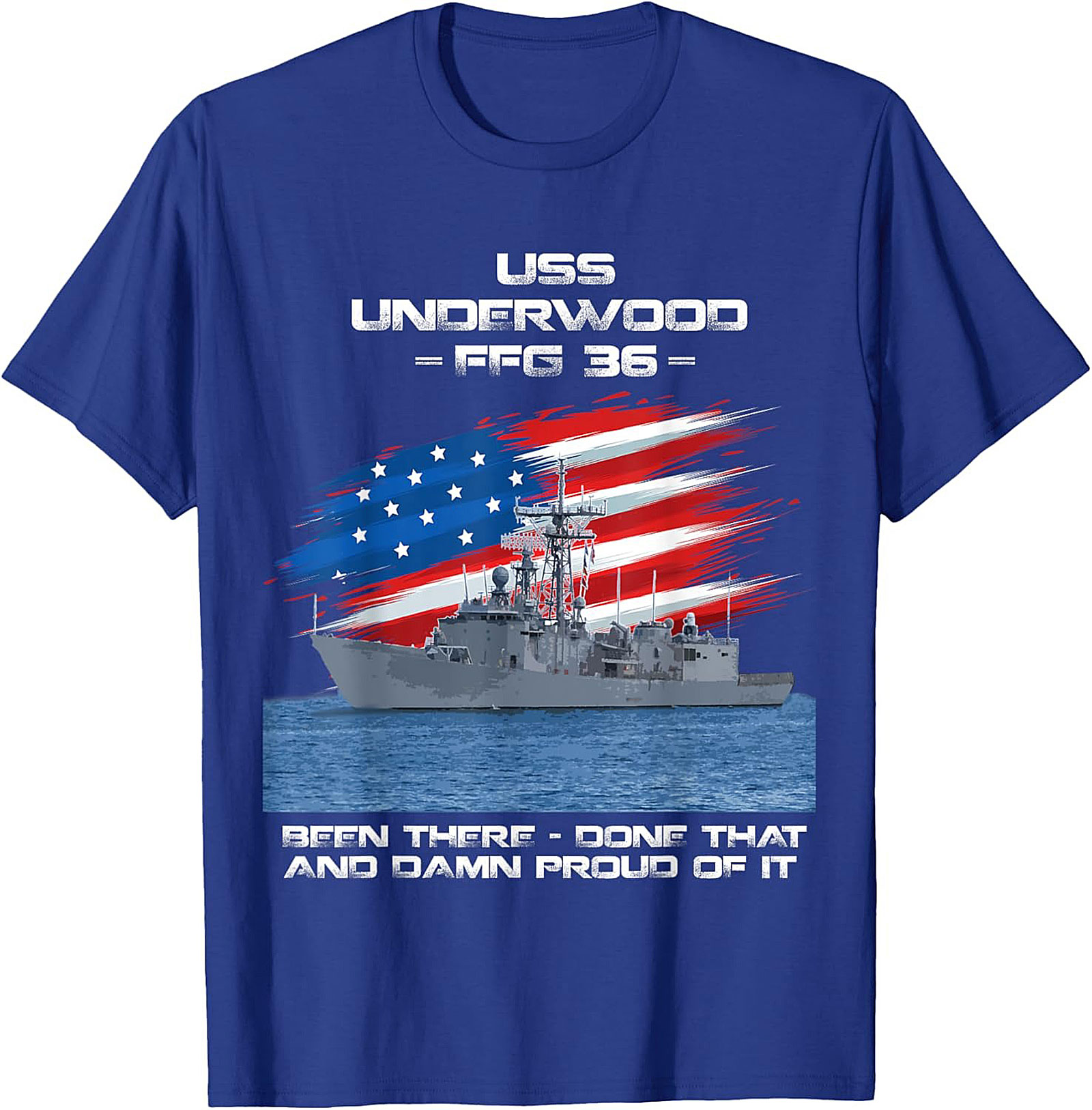 USS Underwood FFG 36 Graphic Tee | Navy Veteran Shirt