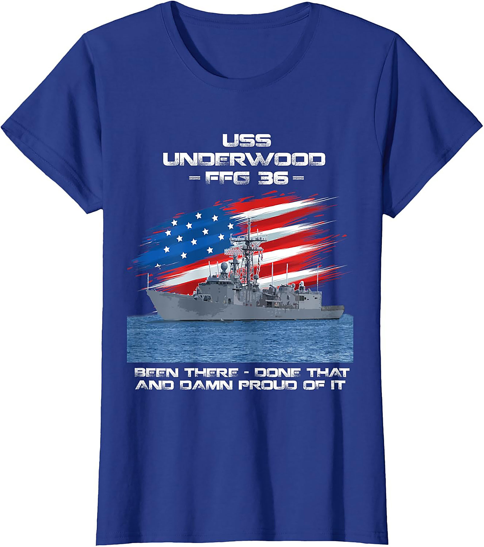 USS Underwood FFG 36 Graphic Tee | Navy Veteran Shirt