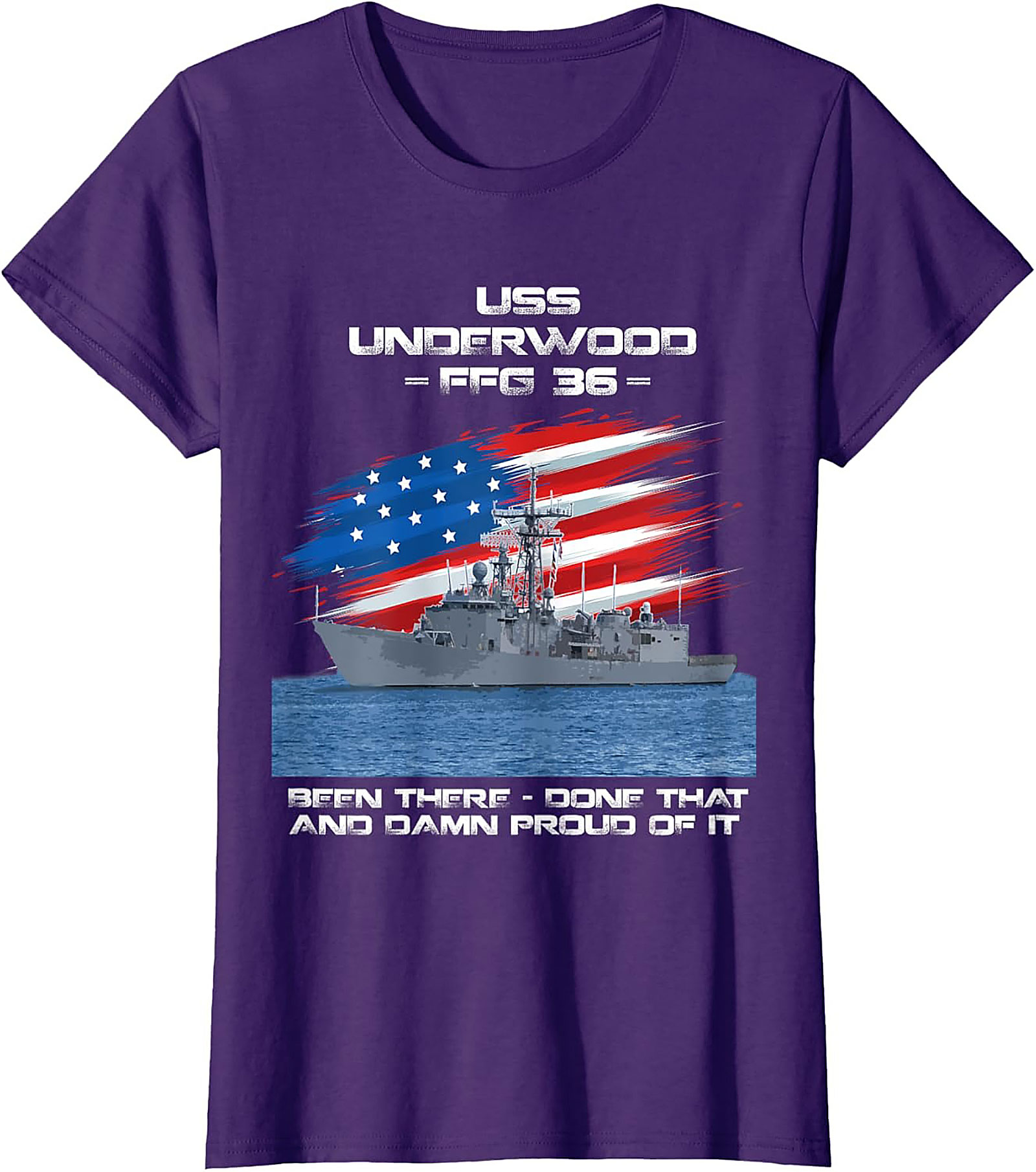 USS Underwood FFG 36 Graphic Tee | Navy Veteran Shirt