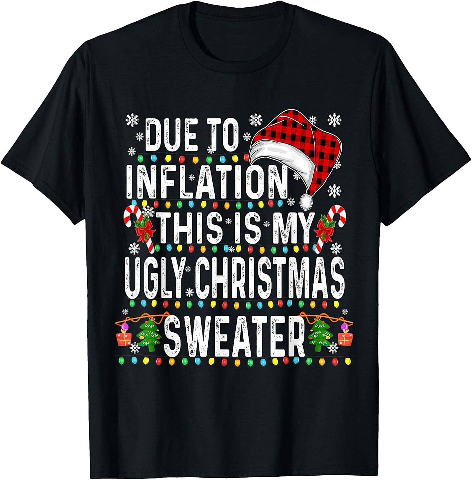 Funny Inflation Christmas T-Shirt Family Christmas 
