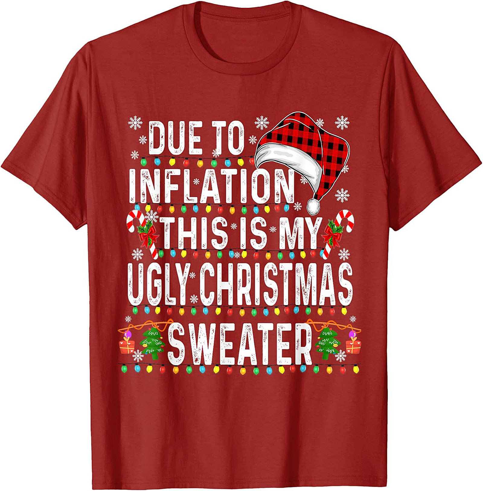 Funny Inflation Christmas T-Shirt Family Christmas 