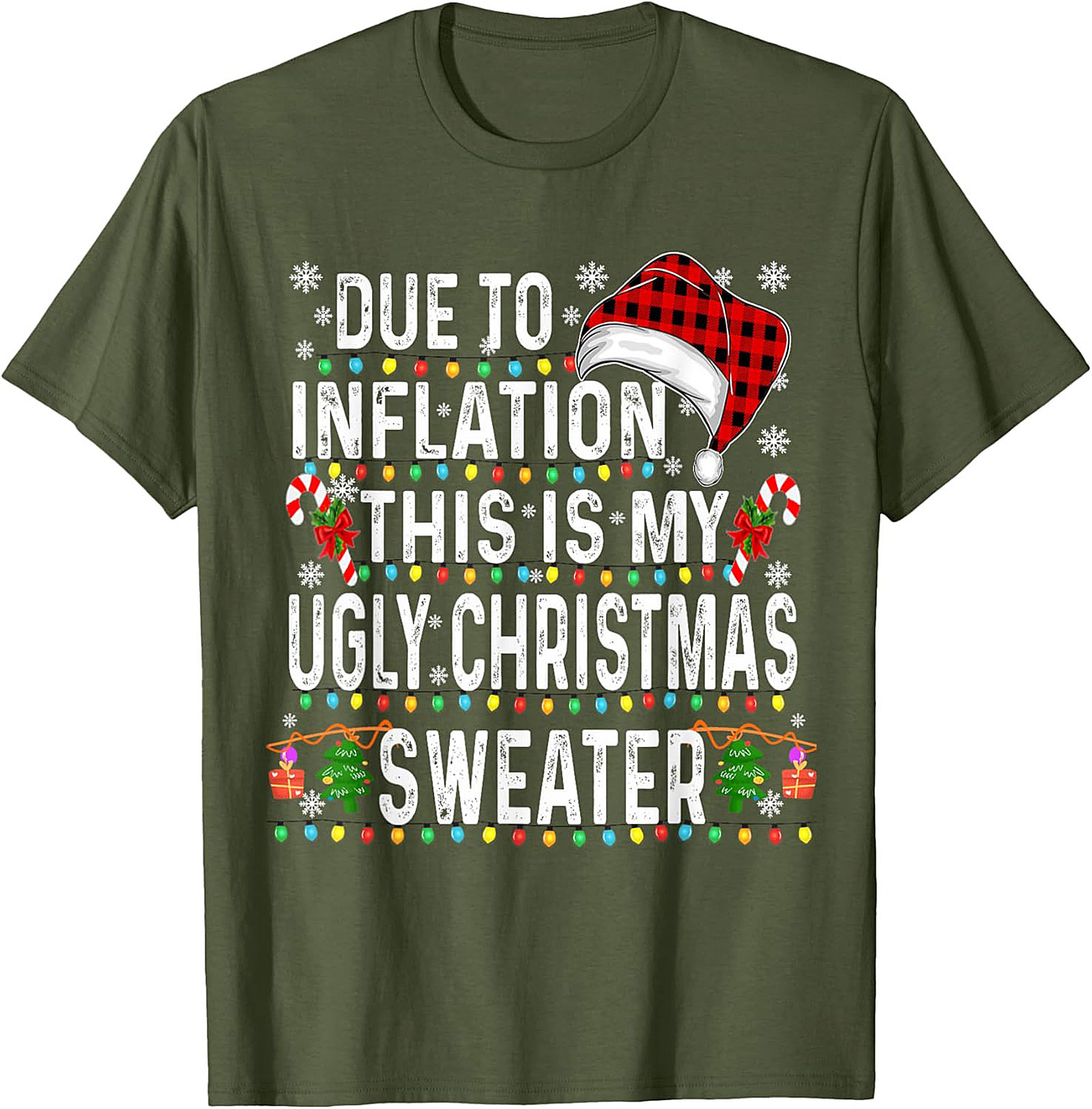 Funny Inflation Christmas T-Shirt Family Christmas 