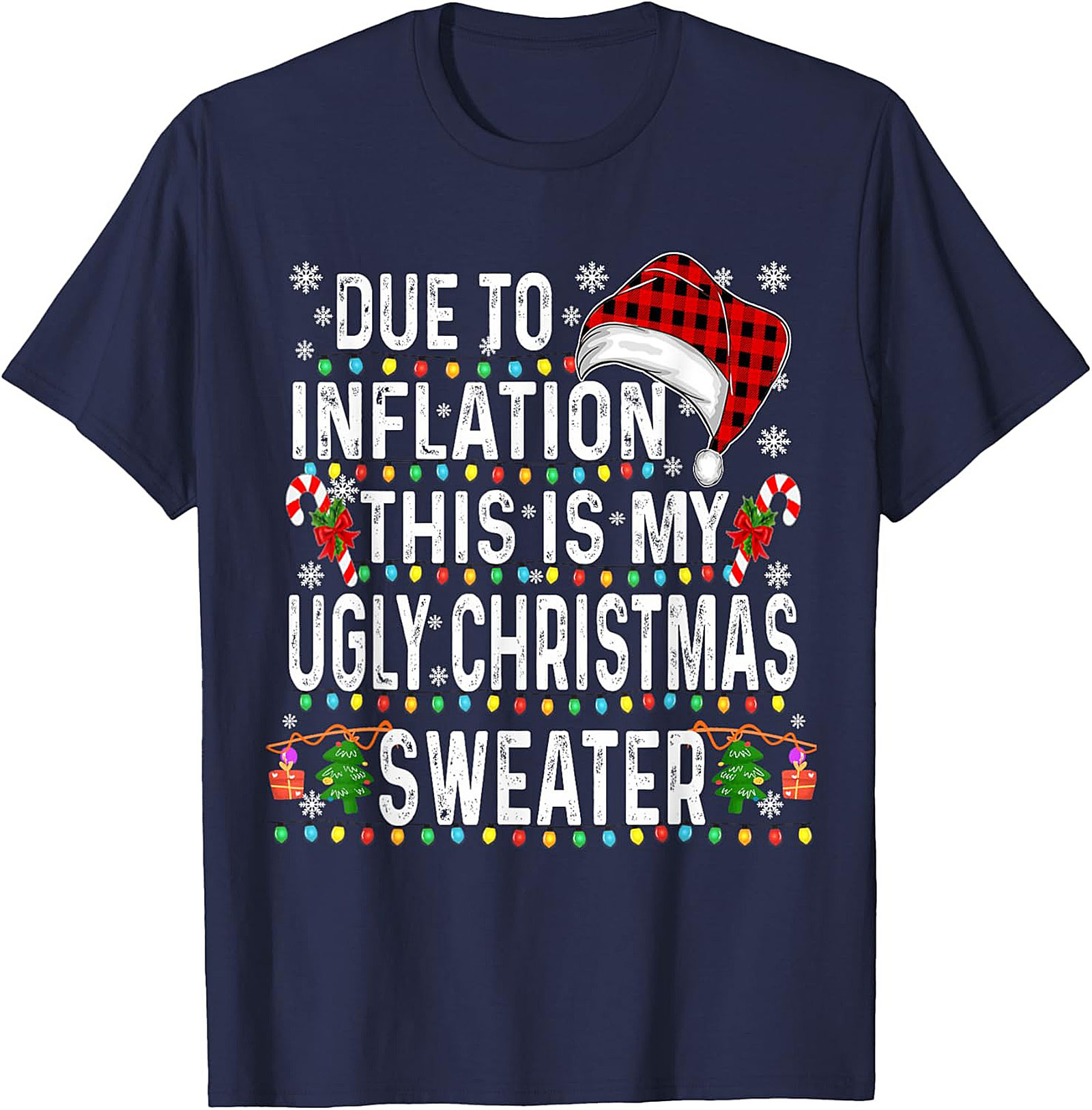 Funny Inflation Christmas T-Shirt Family Christmas 
