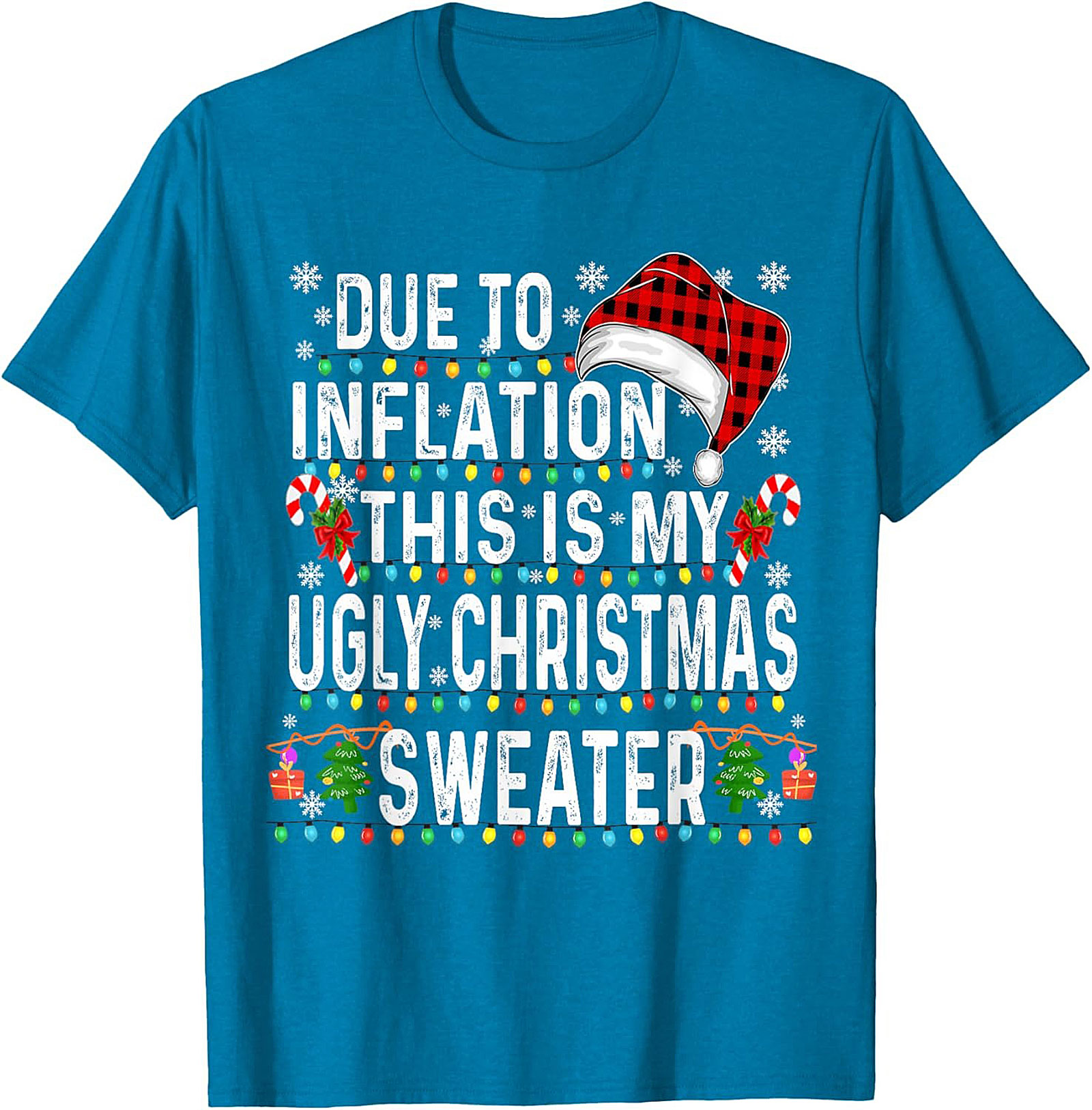 Funny Inflation Christmas T-Shirt Family Christmas 