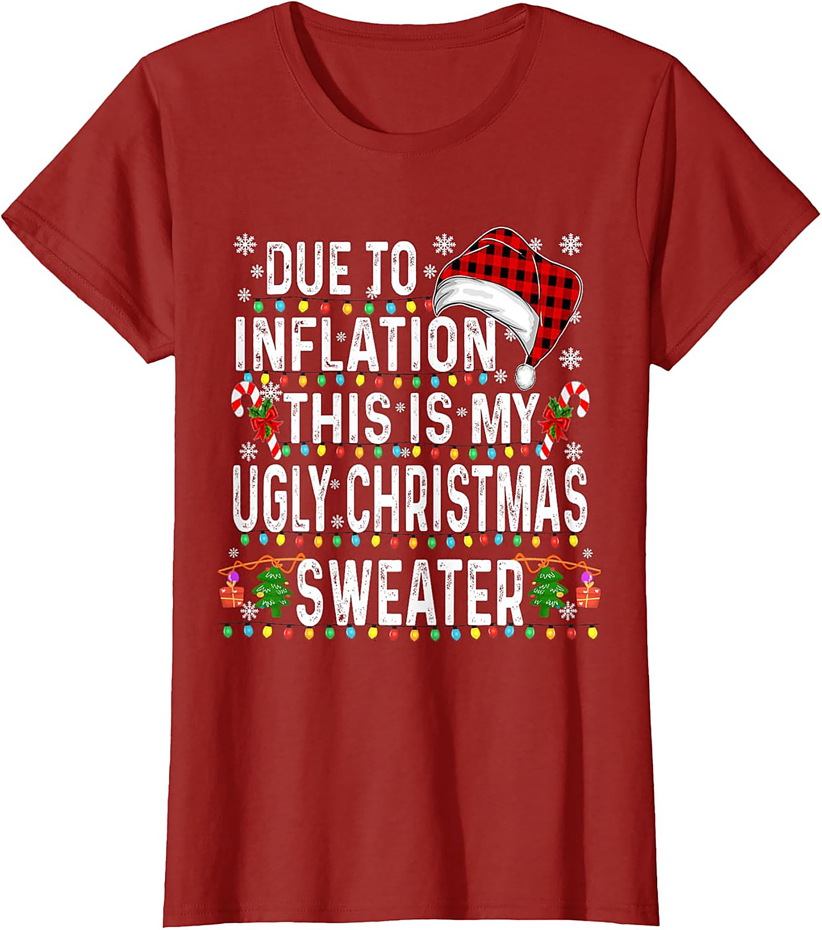 Funny Inflation Christmas T-Shirt Family Christmas 