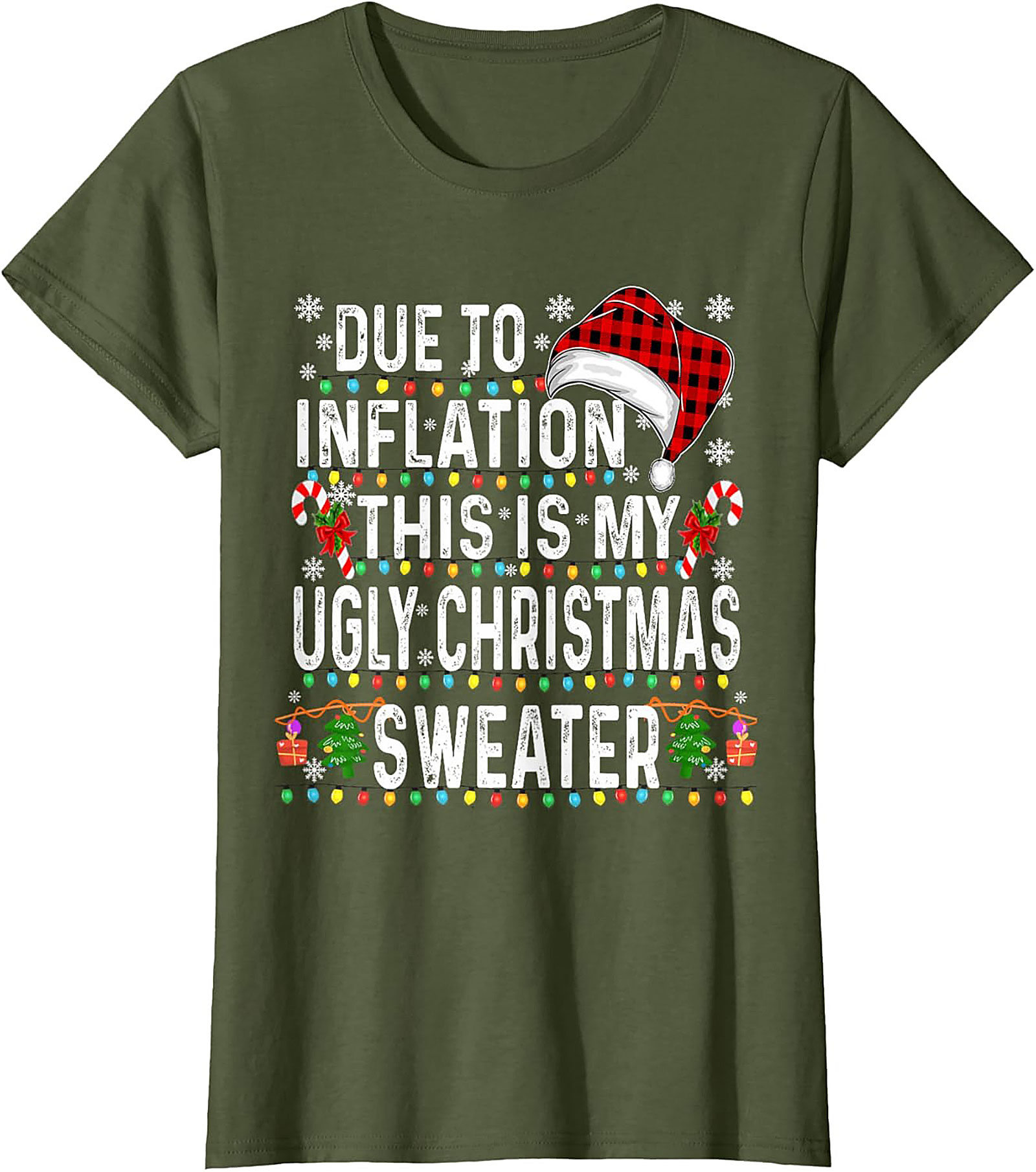 Funny Inflation Christmas T-Shirt Family Christmas 