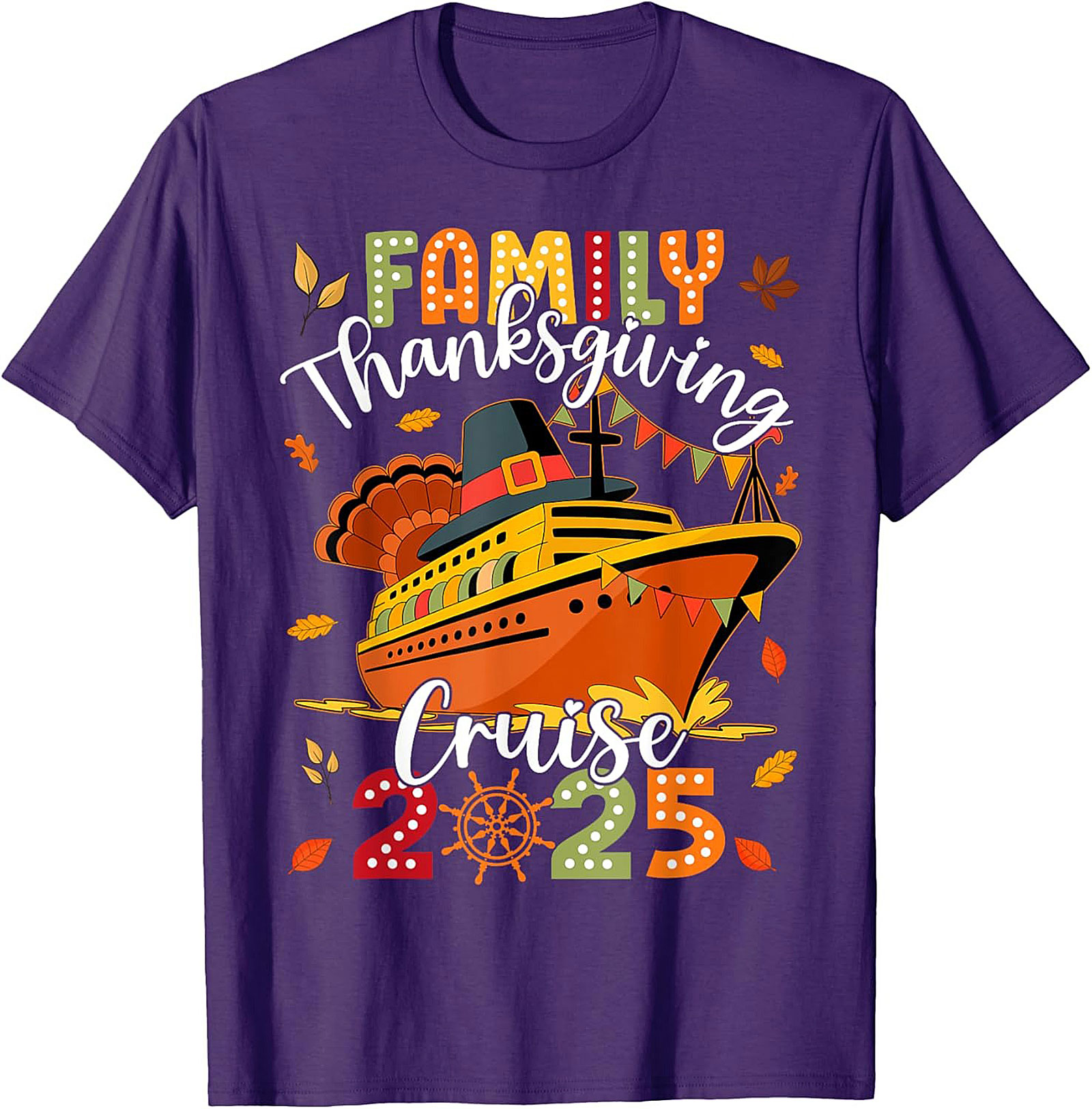 2025 Thanksgiving Cruise T-Shirt | Family Graphic Tee