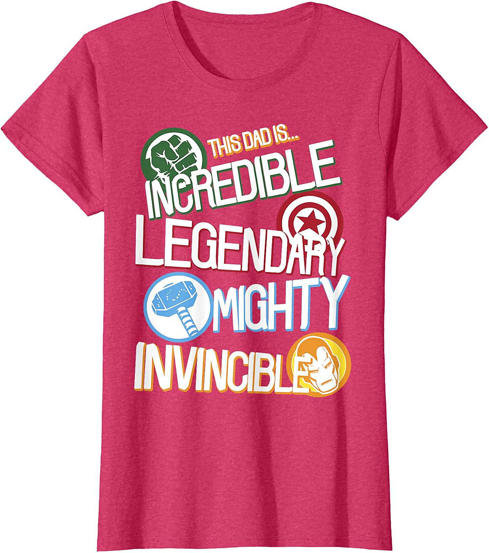 Incredible Dad Legendary Superhero Graphic Tee Gift