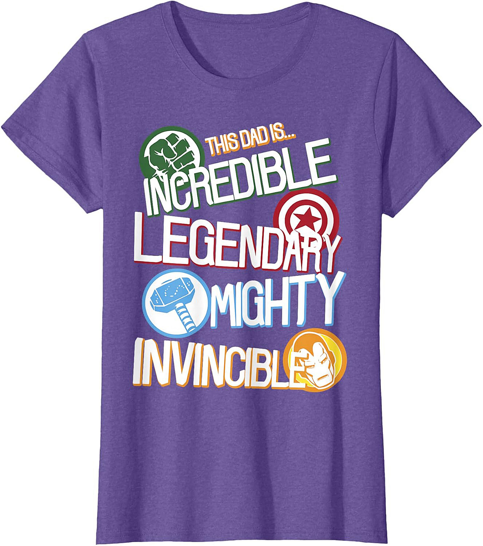 Incredible Dad Legendary Superhero Graphic Tee Gift