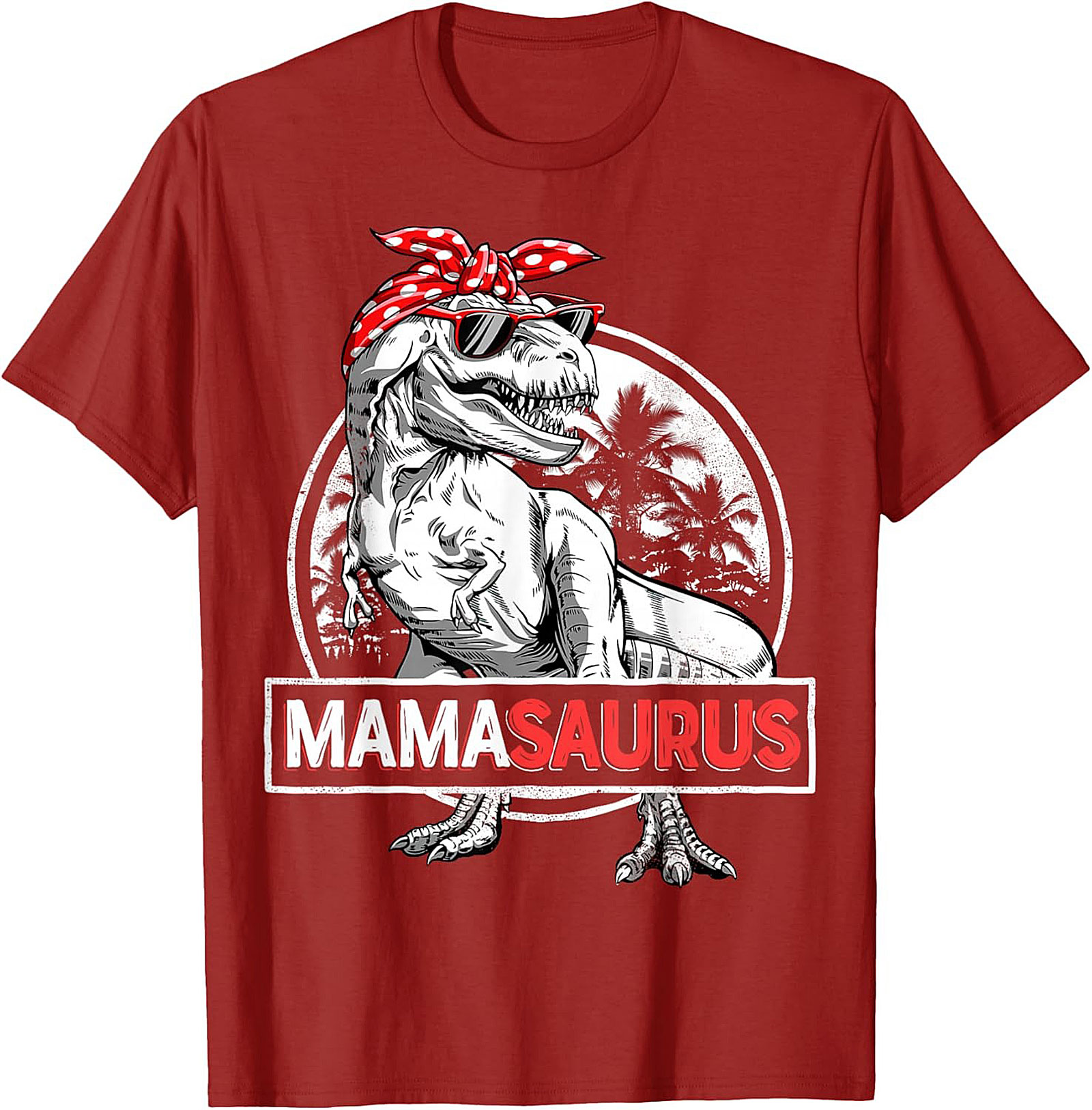  Funny Mama Saurus T-Shirt Dinosaur Mom Graphic Tee