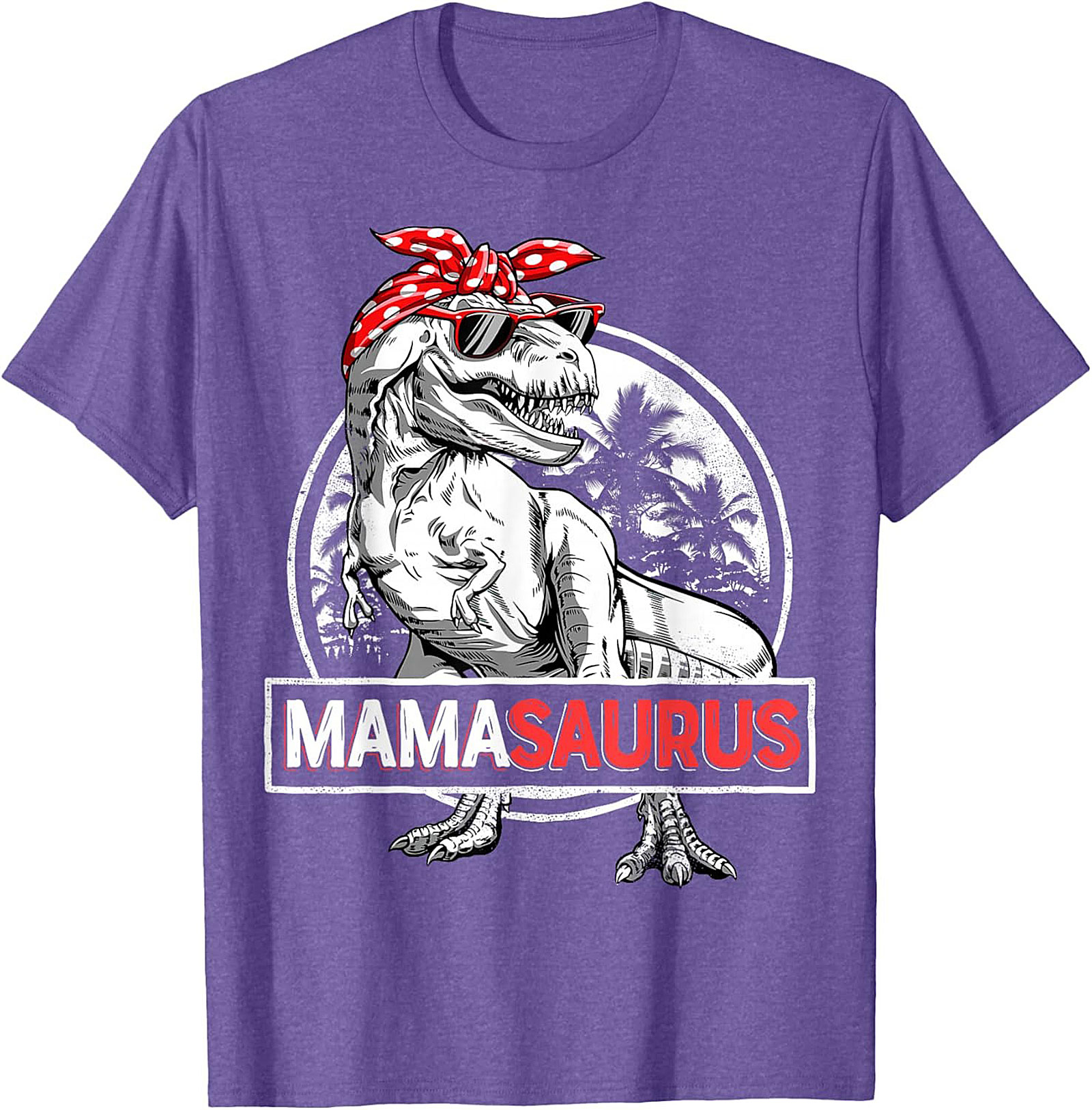  Funny Mama Saurus T-Shirt Dinosaur Mom Graphic Tee