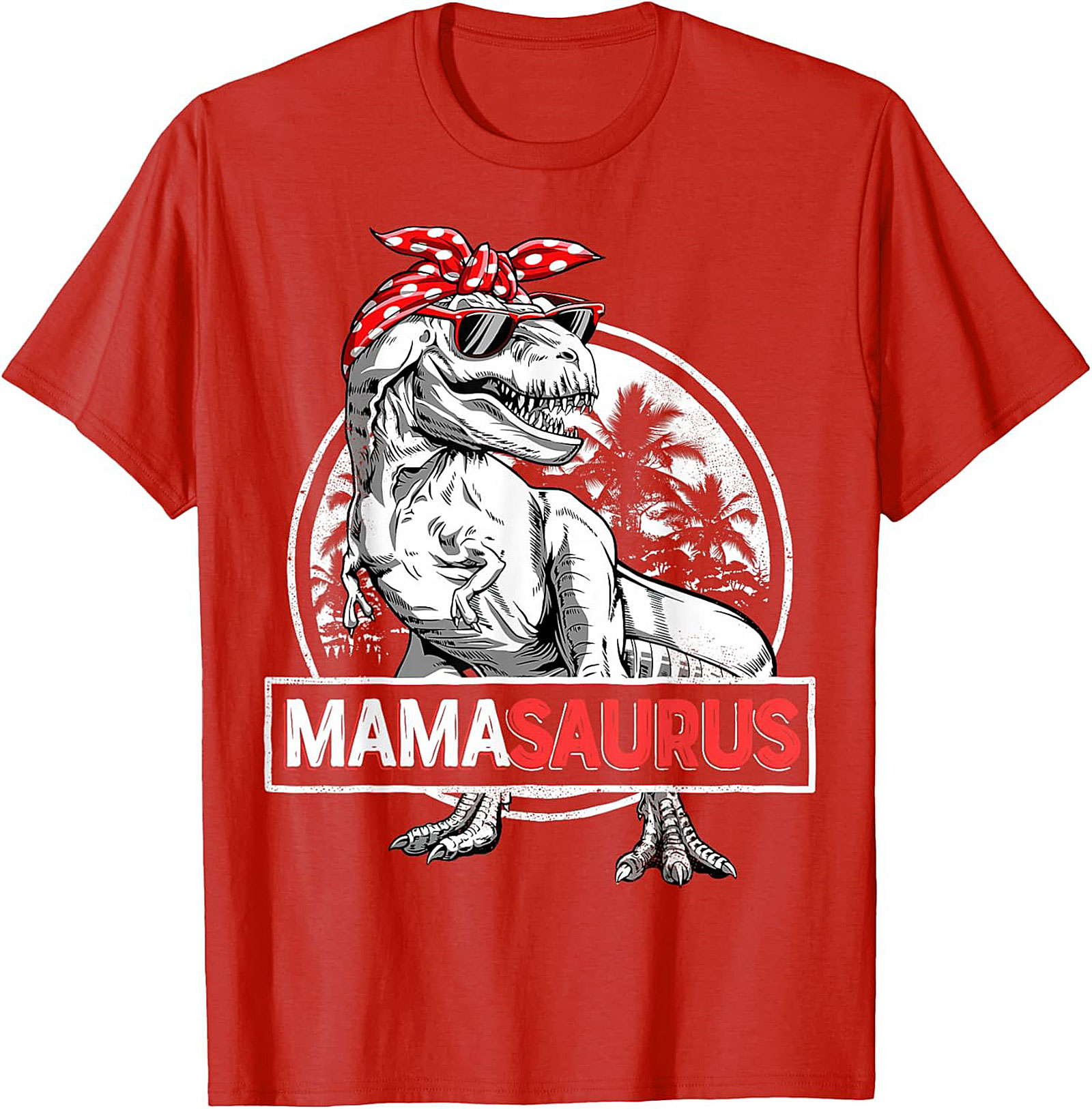  Funny Mama Saurus T-Shirt Dinosaur Mom Graphic Tee