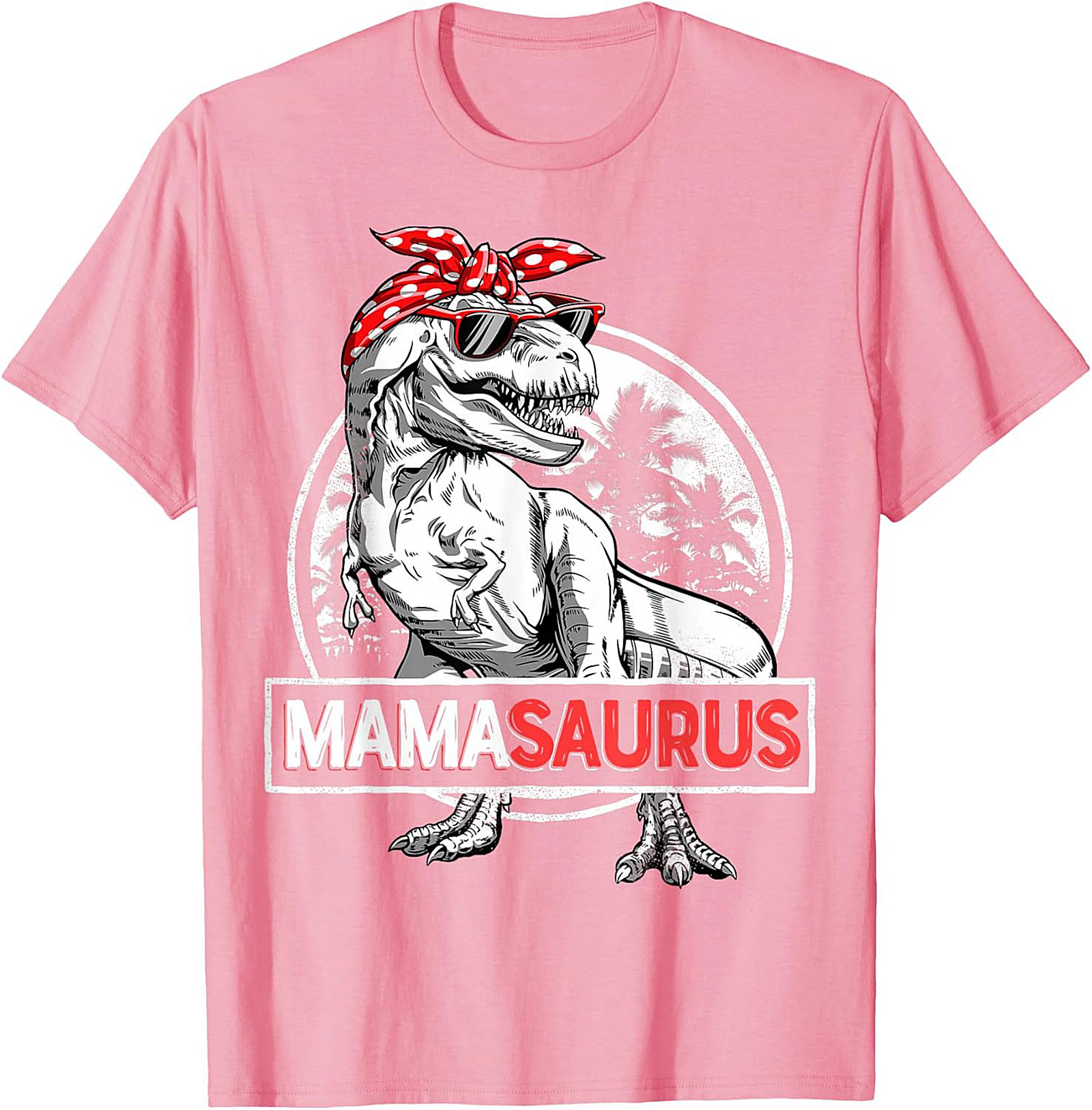  Funny Mama Saurus T-Shirt Dinosaur Mom Graphic Tee