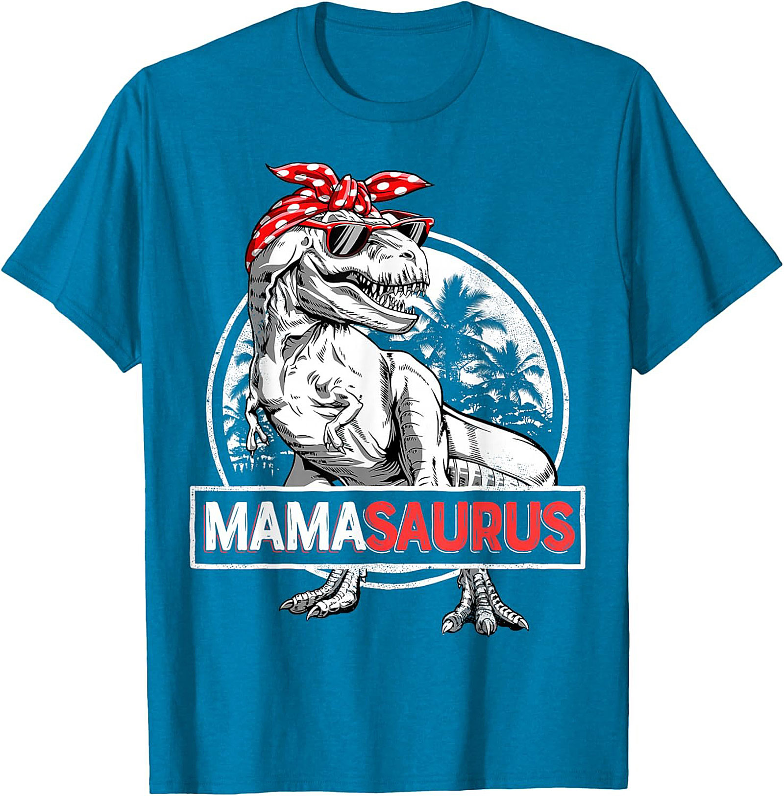  Funny Mama Saurus T-Shirt Dinosaur Mom Graphic Tee
