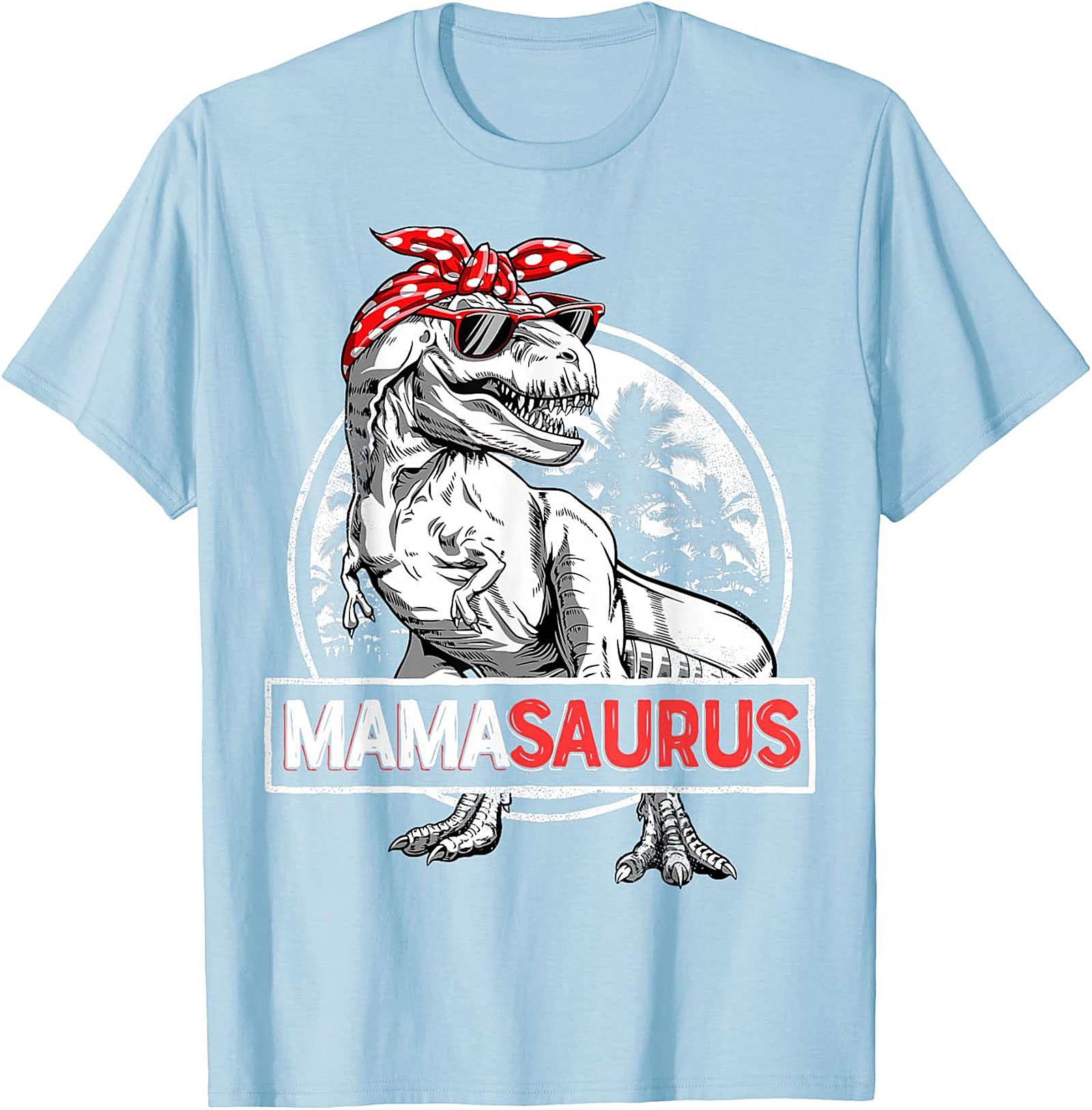  Funny Mama Saurus T-Shirt Dinosaur Mom Graphic Tee