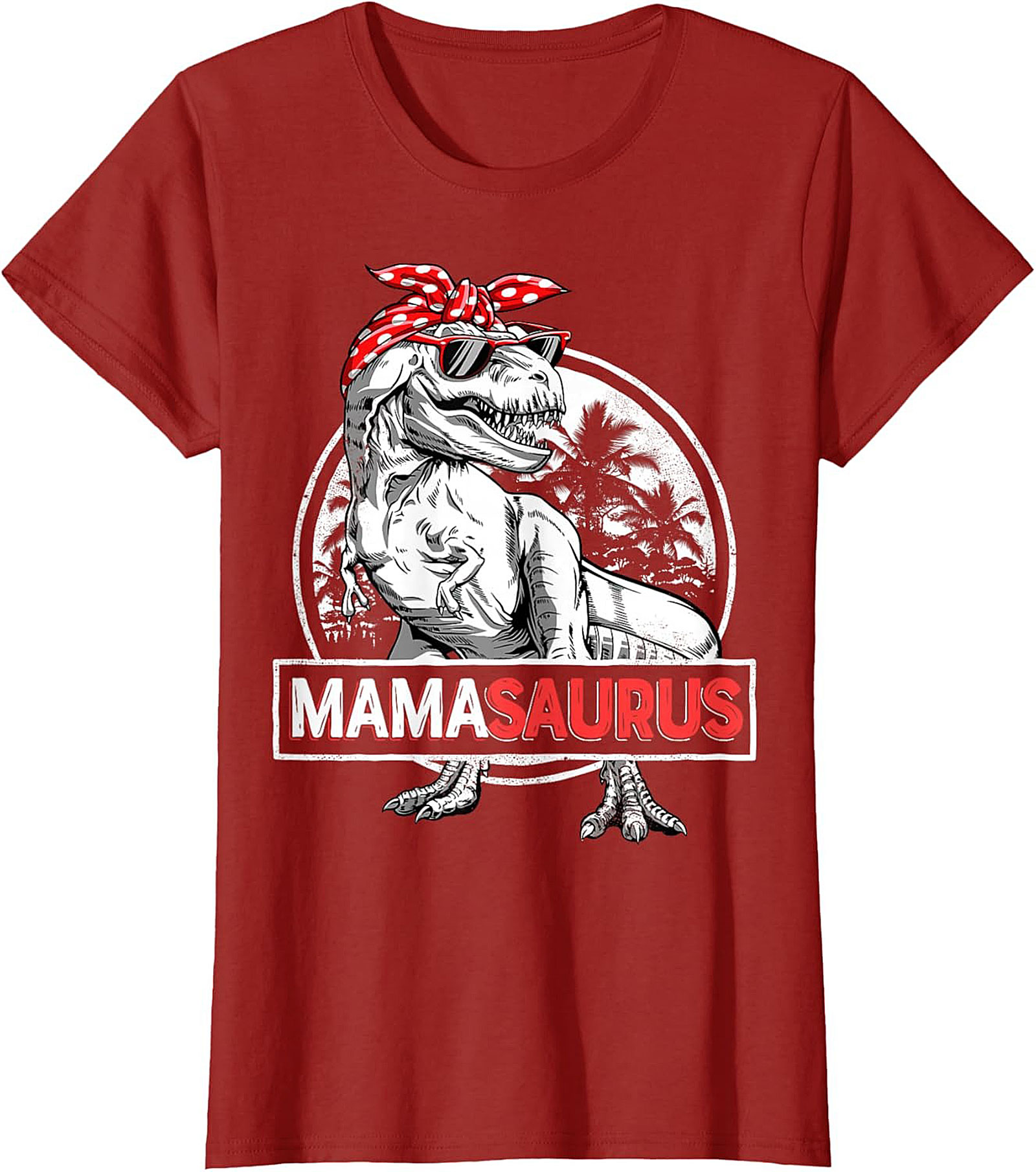  Funny Mama Saurus T-Shirt Dinosaur Mom Graphic Tee