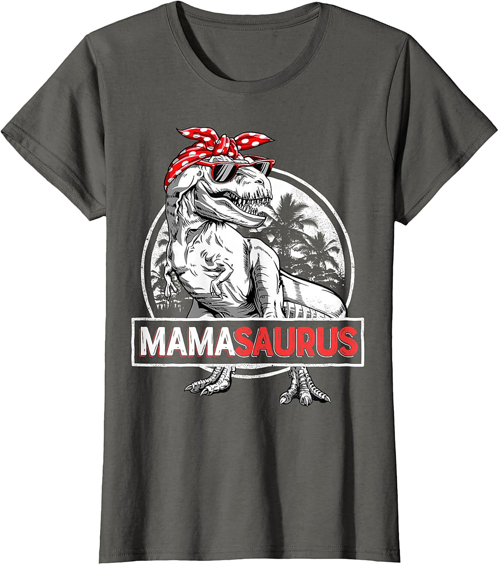  Funny Mama Saurus T-Shirt Dinosaur Mom Graphic Tee