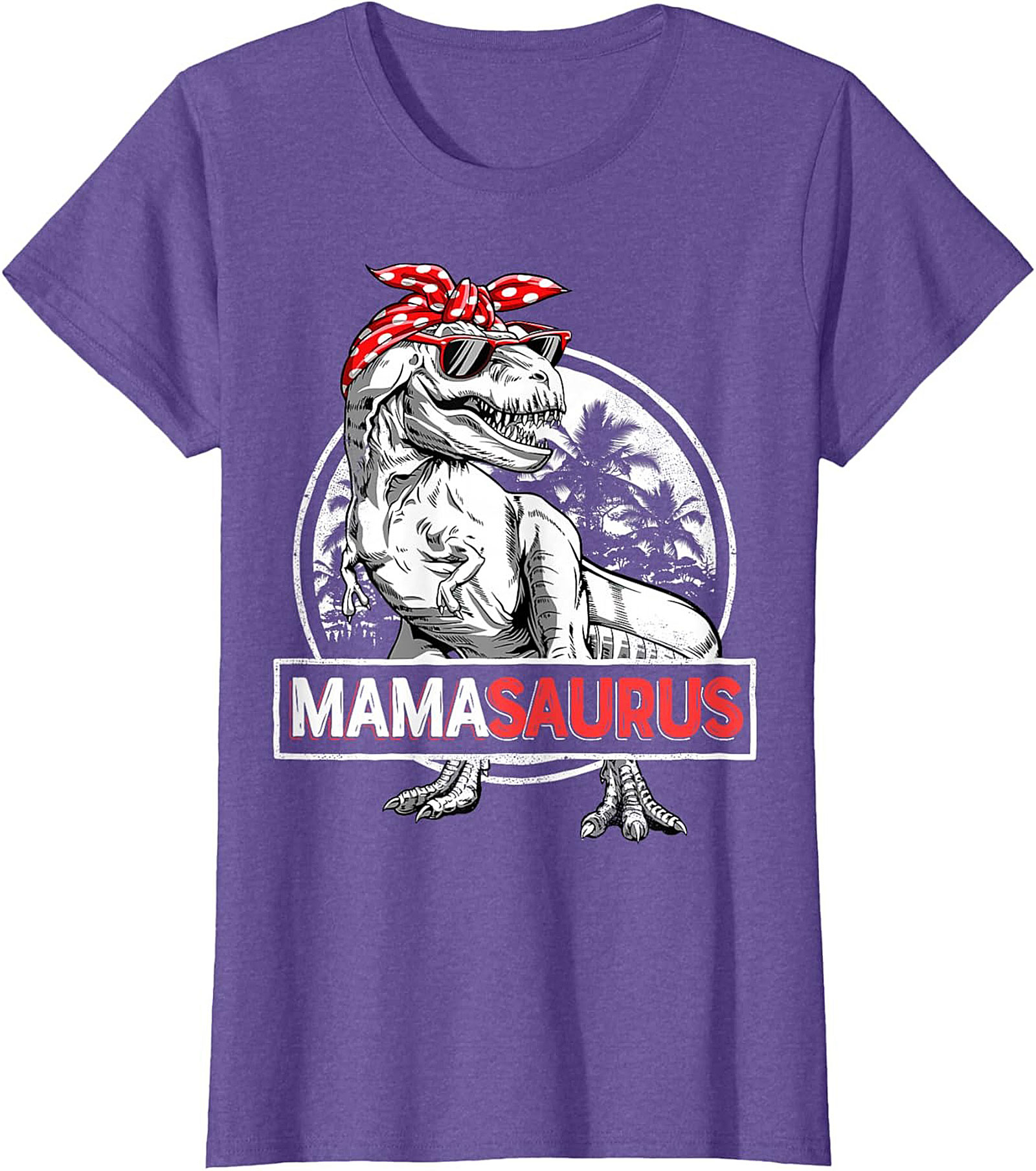  Funny Mama Saurus T-Shirt Dinosaur Mom Graphic Tee