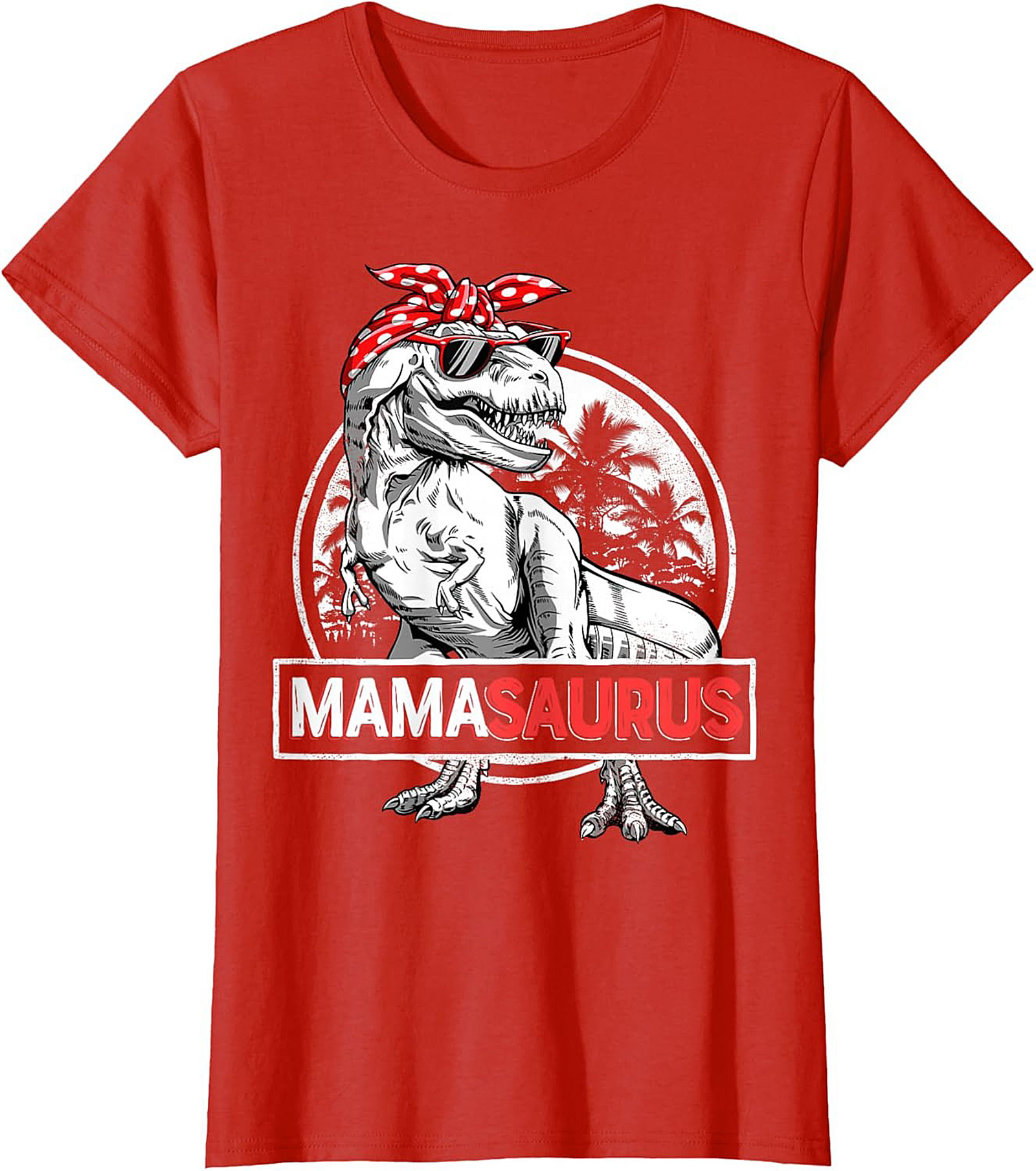  Funny Mama Saurus T-Shirt Dinosaur Mom Graphic Tee