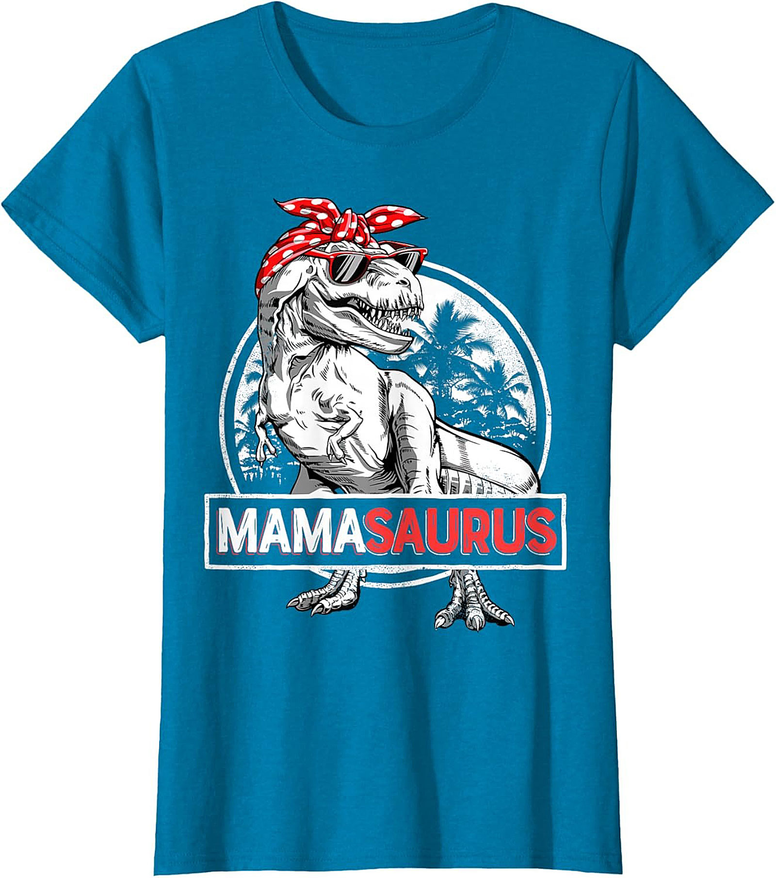  Funny Mama Saurus T-Shirt Dinosaur Mom Graphic Tee