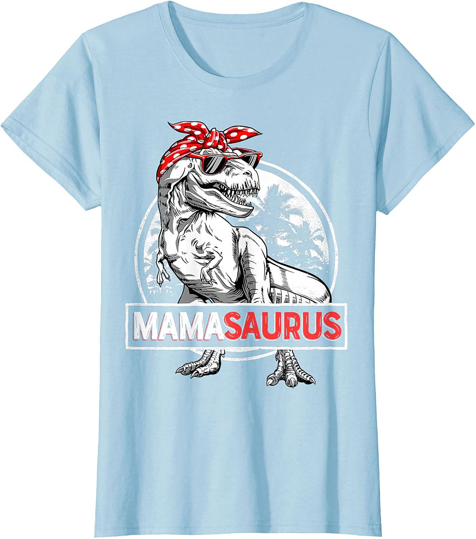  Funny Mama Saurus T-Shirt Dinosaur Mom Graphic Tee