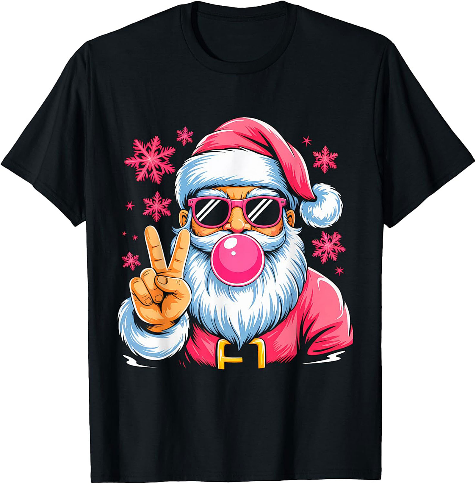Cool Santa T-Shirt Funny Christmas Graphic Tee & Gift
