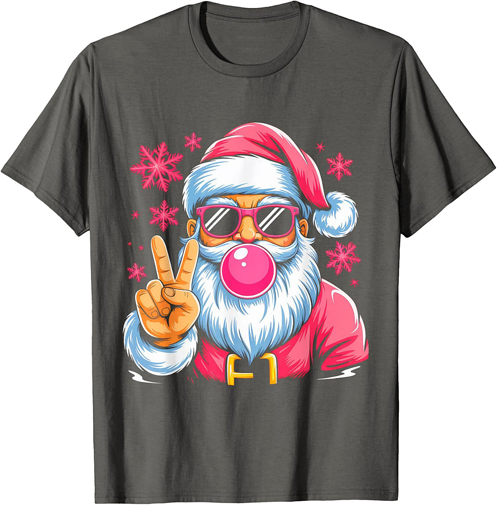 Cool Santa T-Shirt Funny Christmas Graphic Tee & Gift