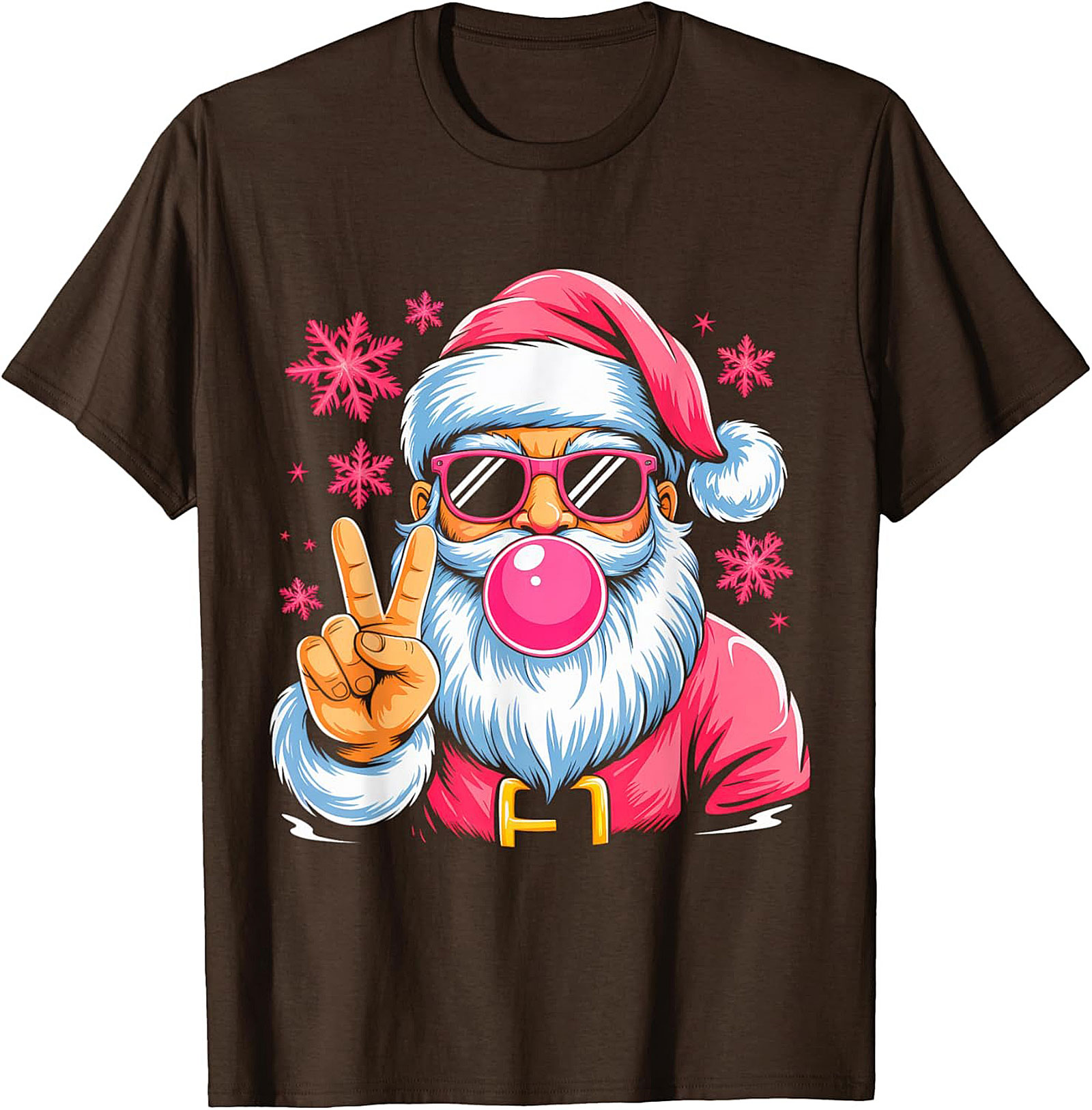Cool Santa T-Shirt Funny Christmas Graphic Tee & Gift