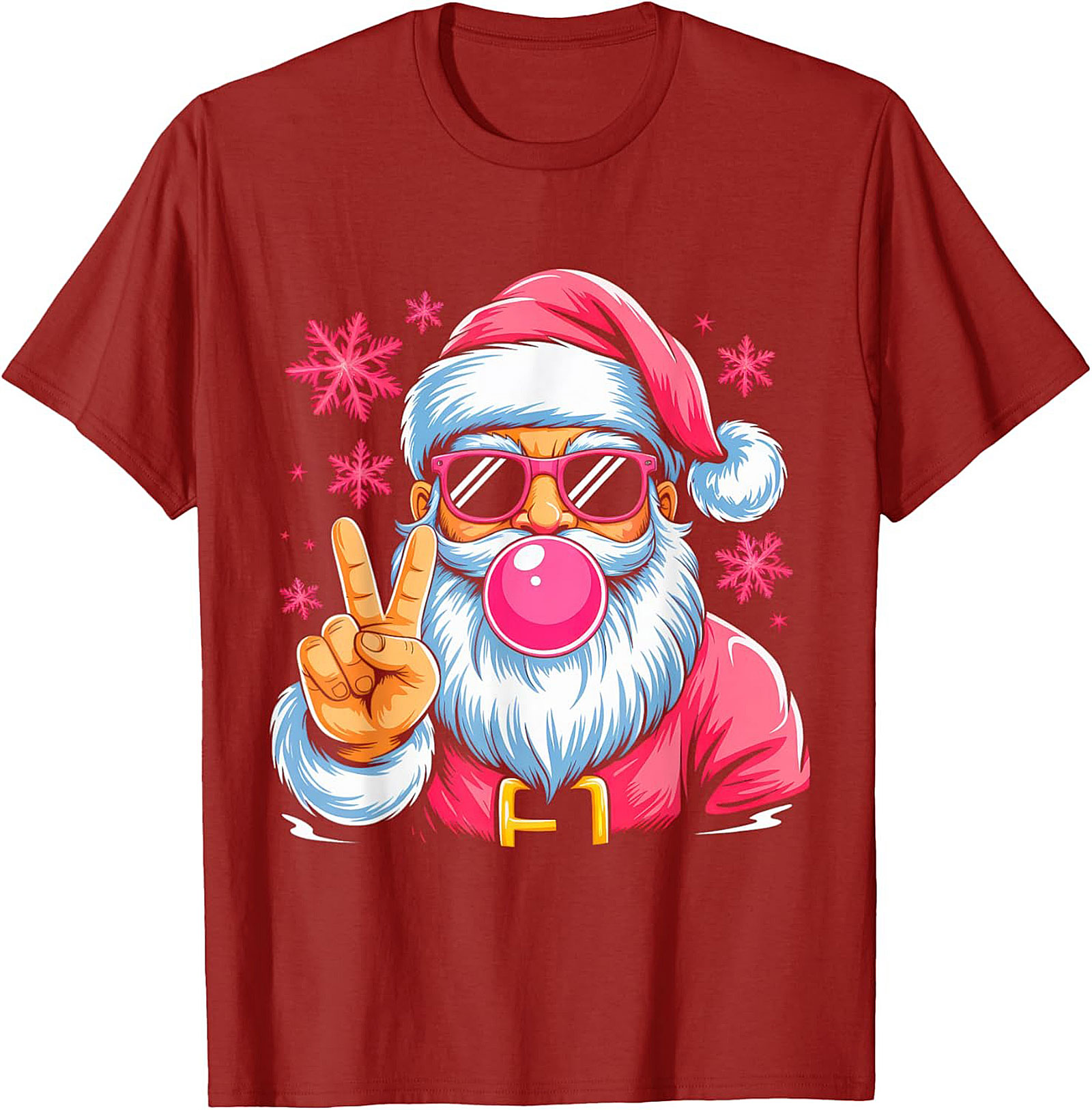 Cool Santa T-Shirt Funny Christmas Graphic Tee & Gift