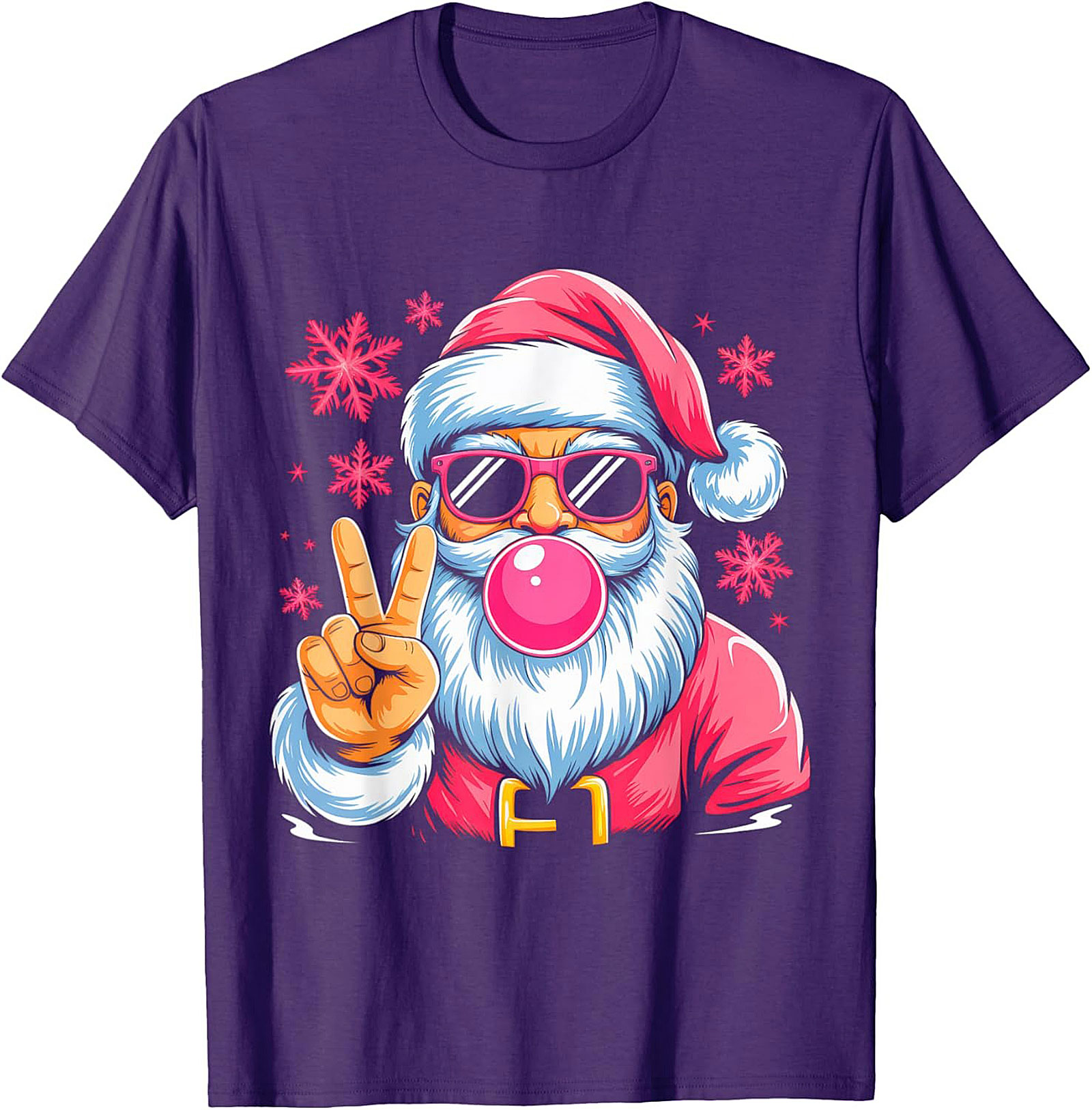 Cool Santa T-Shirt Funny Christmas Graphic Tee & Gift