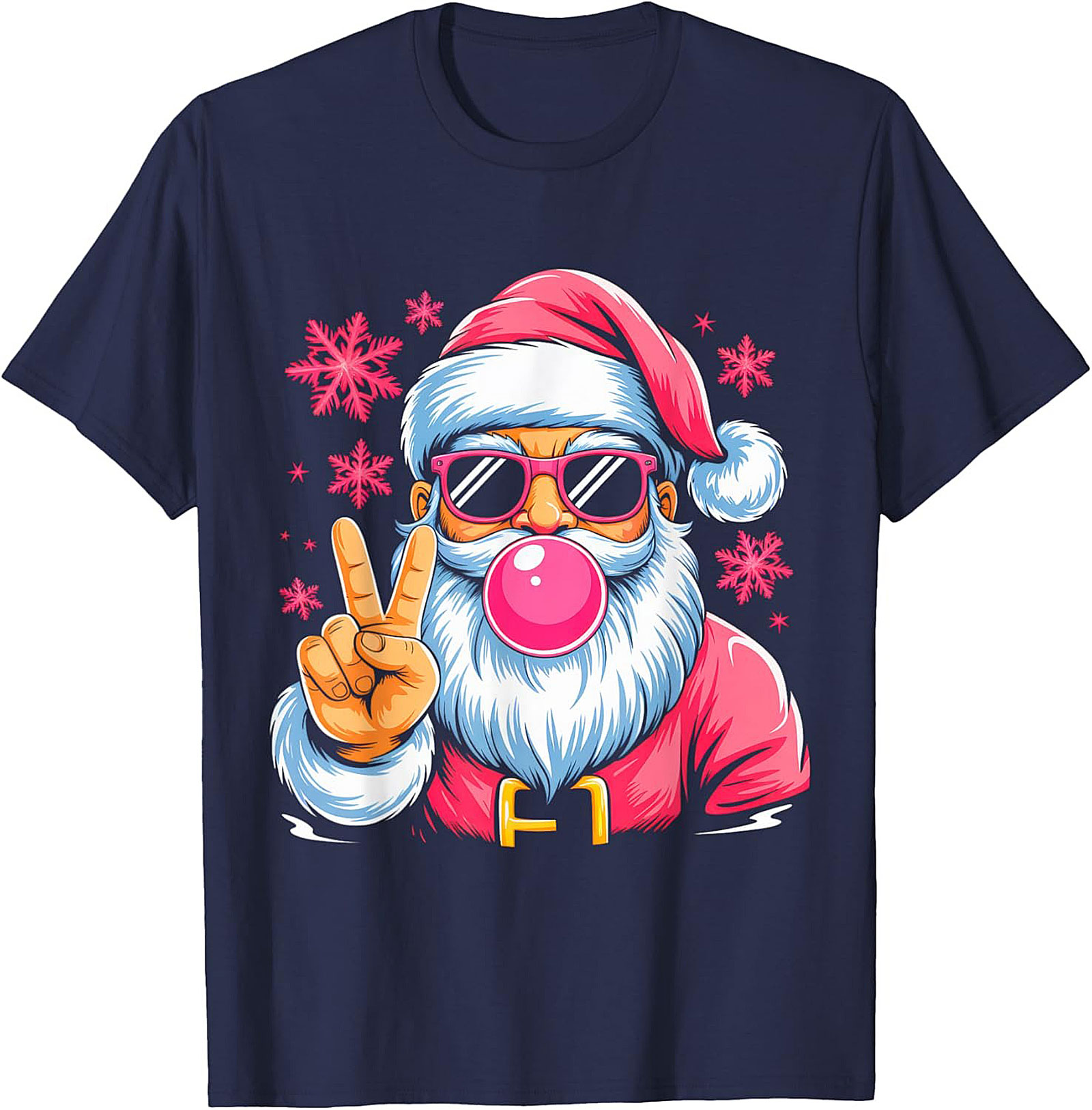 Cool Santa T-Shirt Funny Christmas Graphic Tee & Gift