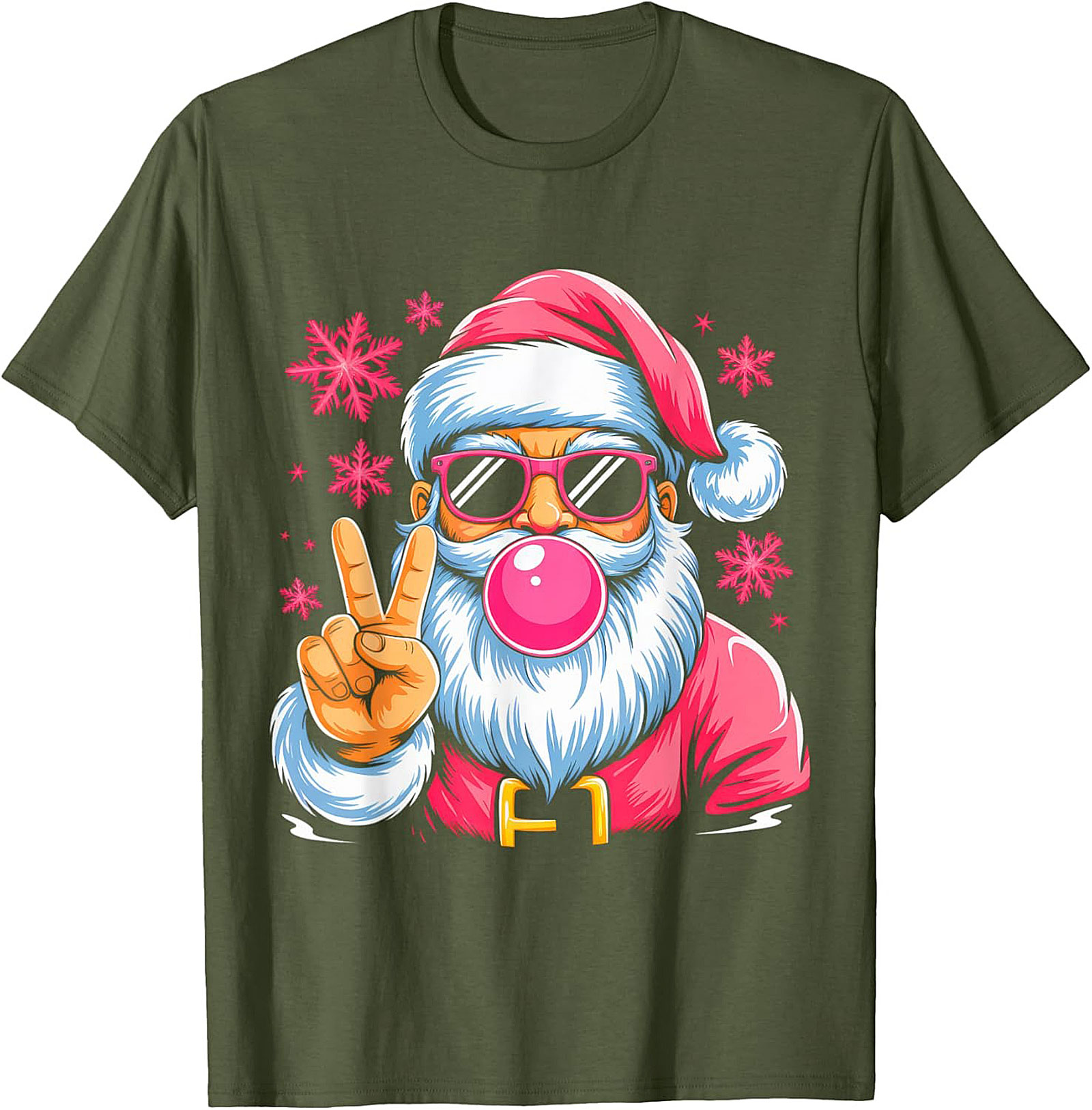 Cool Santa T-Shirt Funny Christmas Graphic Tee & Gift