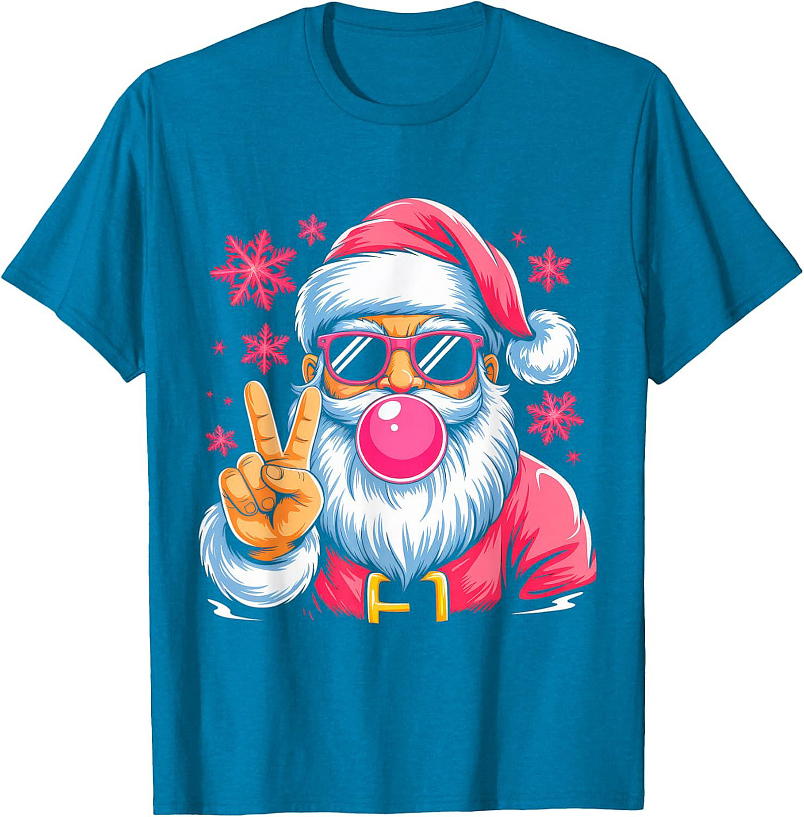 Cool Santa T-Shirt Funny Christmas Graphic Tee & Gift