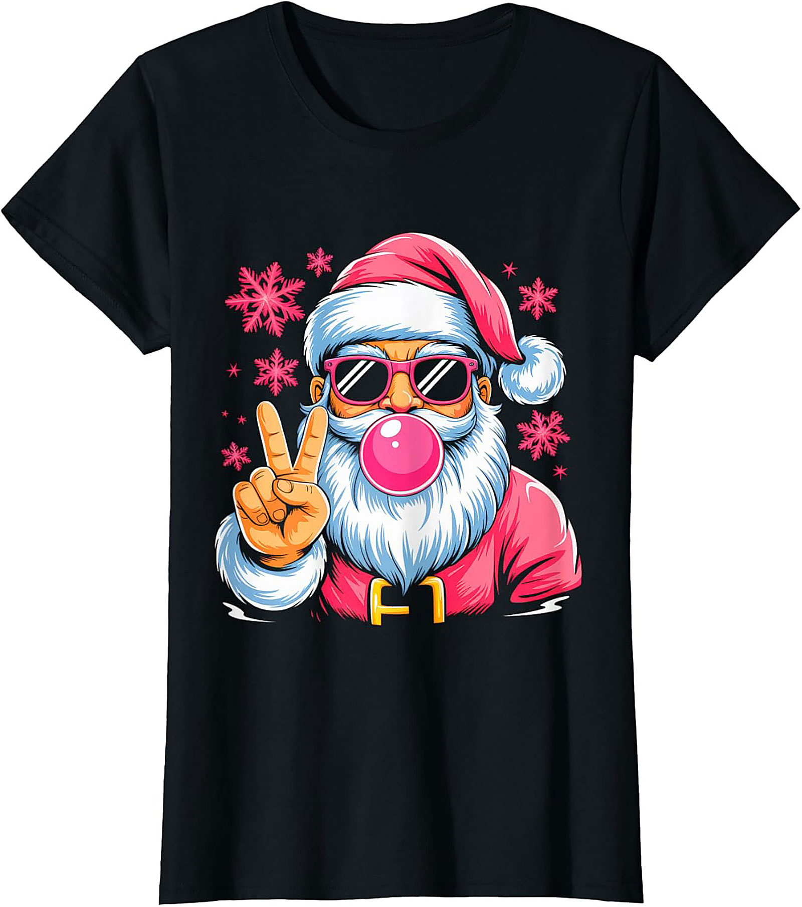 Cool Santa T-Shirt Funny Christmas Graphic Tee & Gift