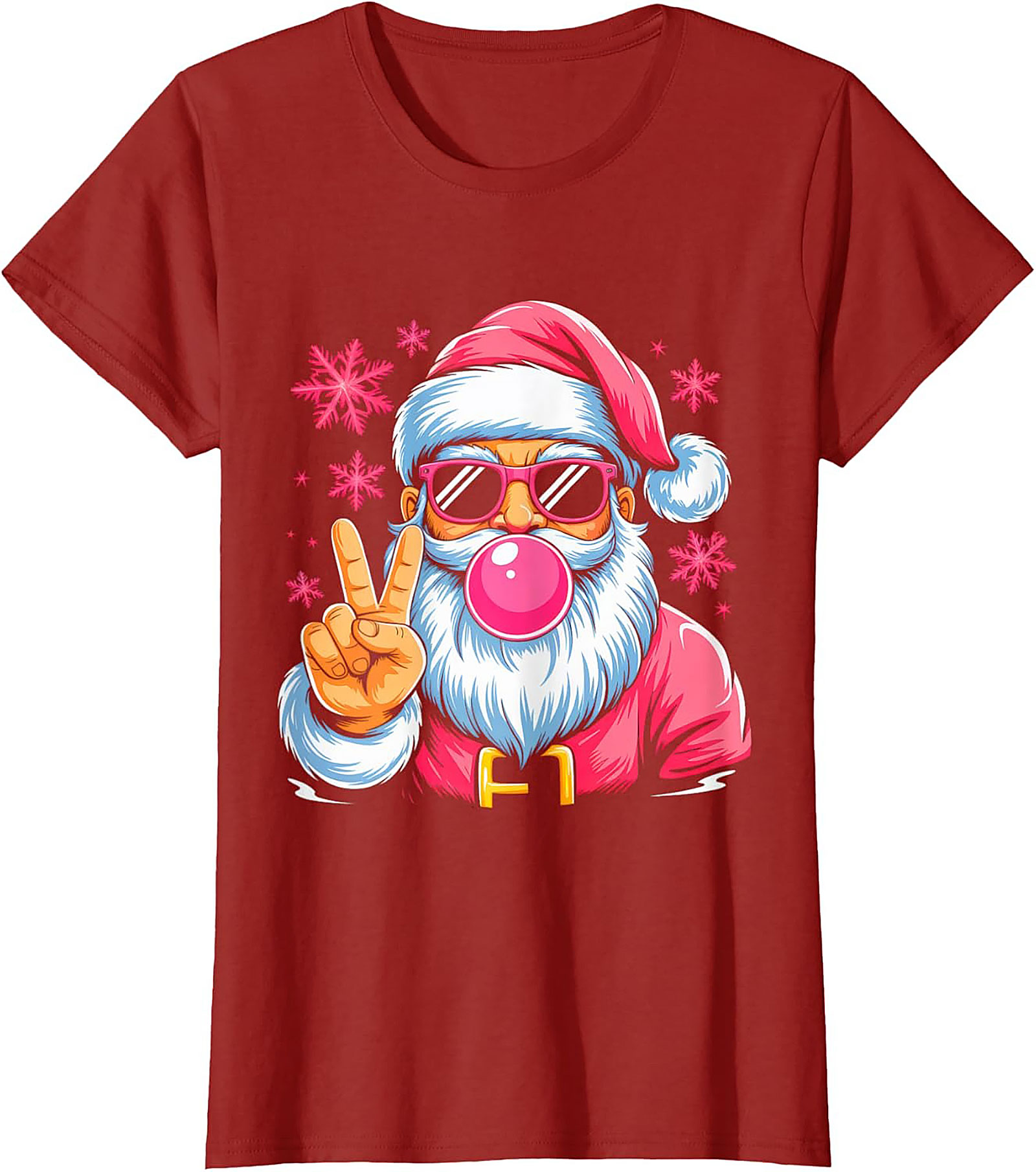Cool Santa T-Shirt Funny Christmas Graphic Tee & Gift