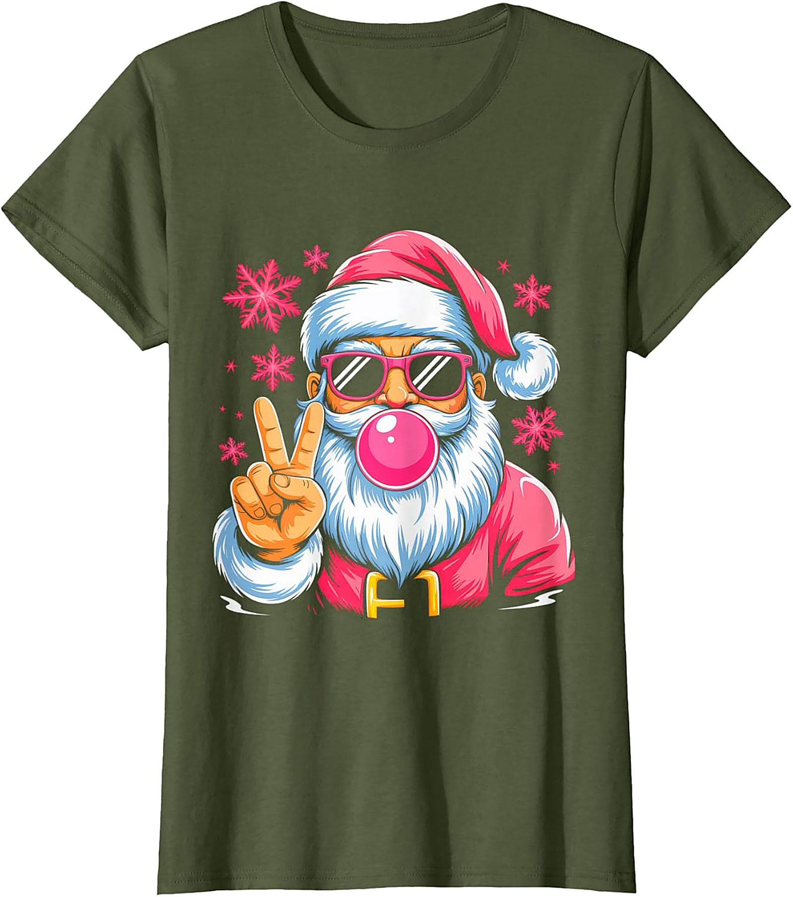 Cool Santa T-Shirt Funny Christmas Graphic Tee & Gift