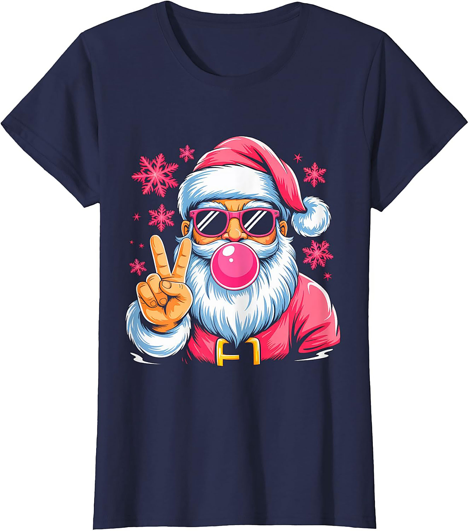Cool Santa T-Shirt Funny Christmas Graphic Tee & Gift
