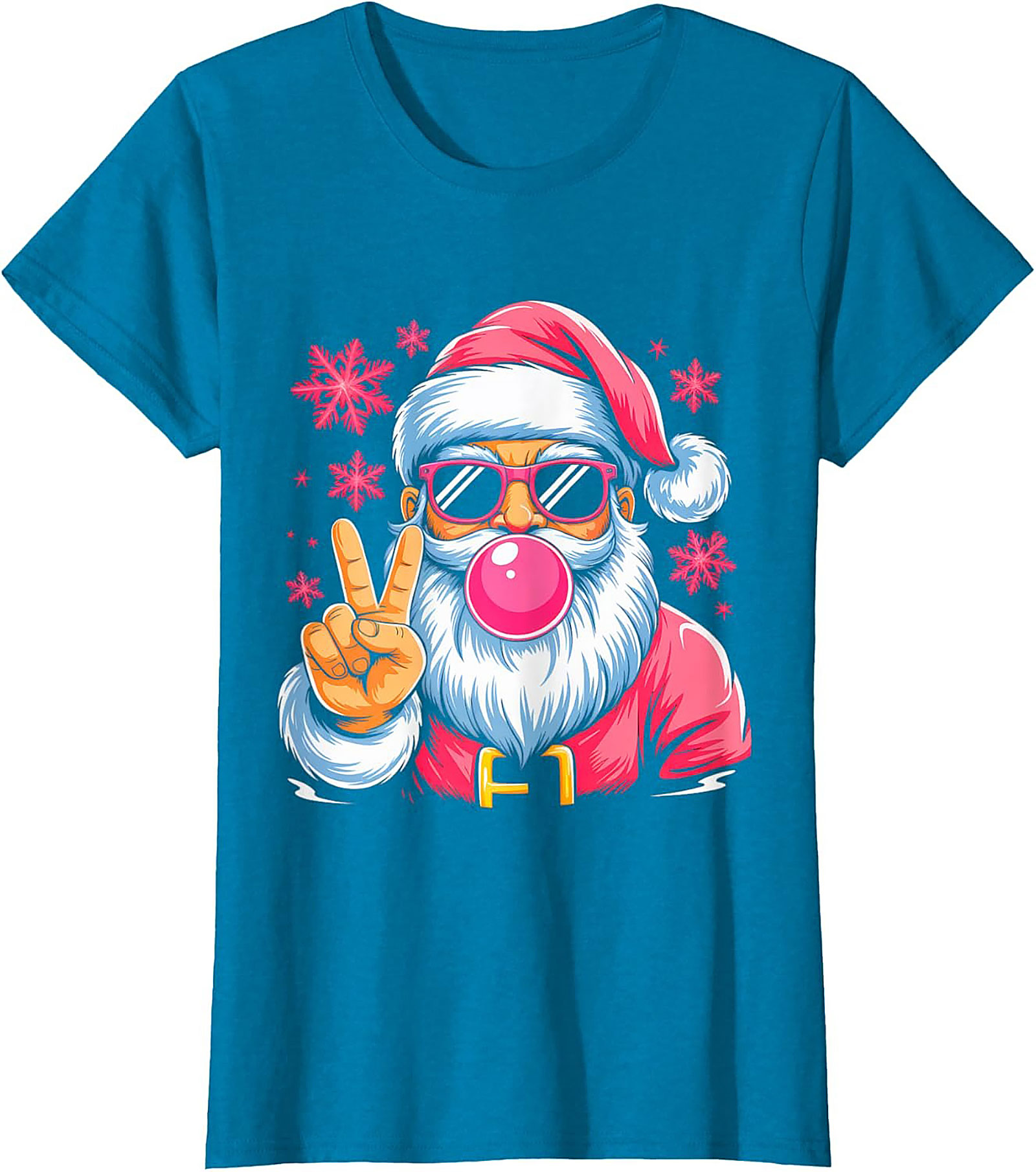 Cool Santa T-Shirt Funny Christmas Graphic Tee & Gift