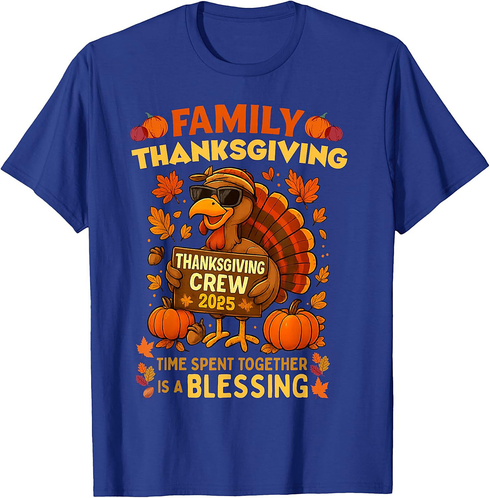 Family Thanksgiving Crew 2025 T-Shirt | Funny Turkey Tee