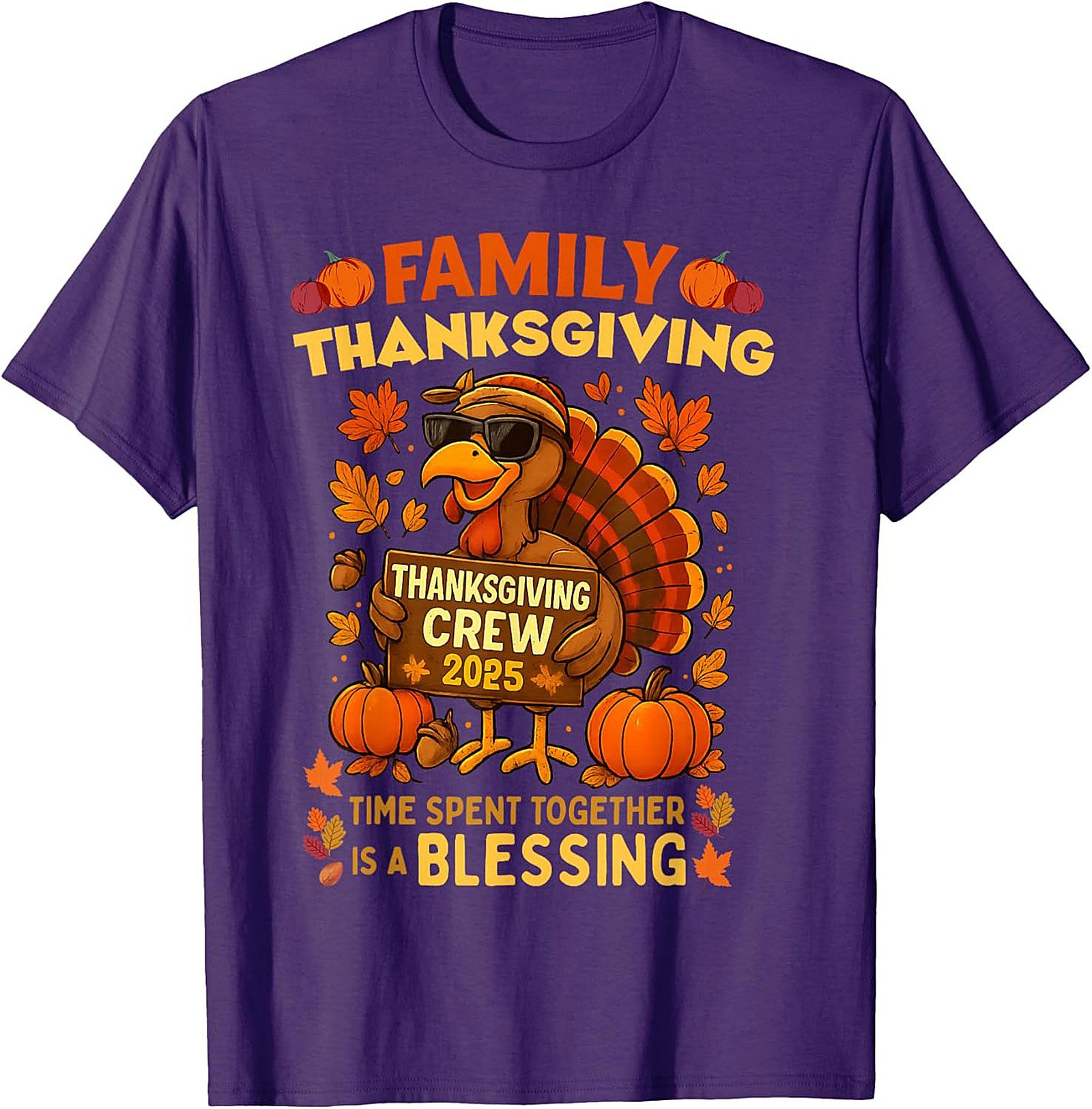 Family Thanksgiving Crew 2025 T-Shirt | Funny Turkey Tee