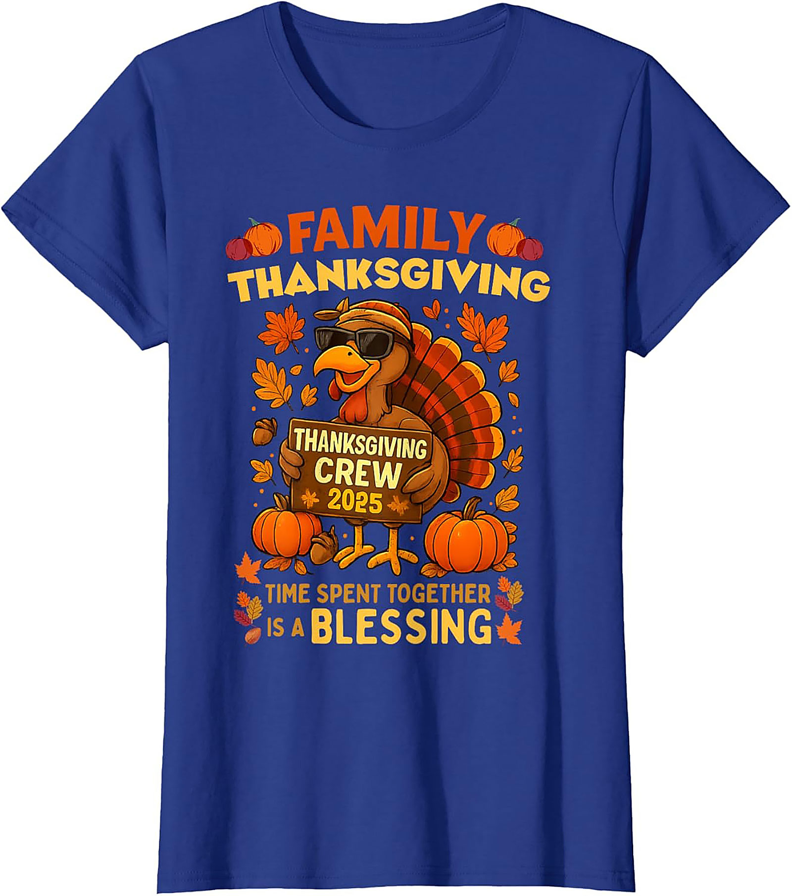 Family Thanksgiving Crew 2025 T-Shirt | Funny Turkey Tee